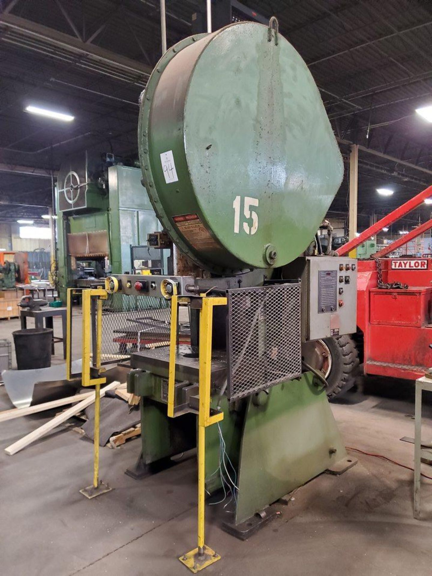 Verson Model 7 90-Ton OBI Punch Press, S/N 16669 - Image 4 of 8