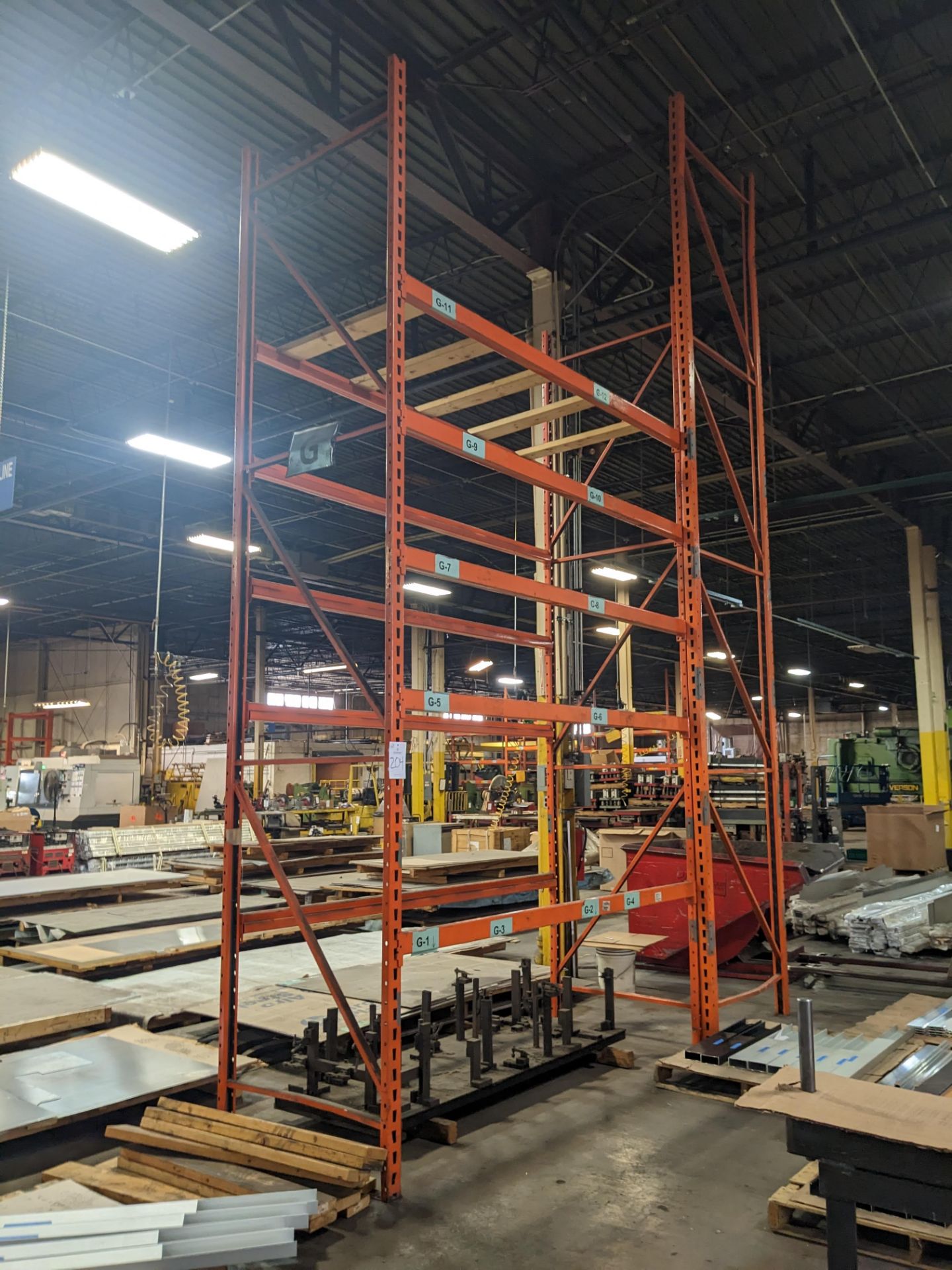 (4) Assorted Pallet Racking Sections