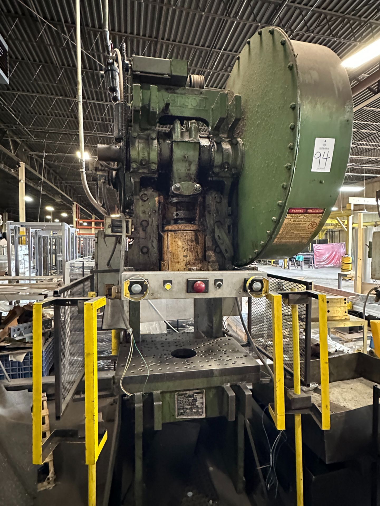 Verson Model 7 90-Ton OBI Punch Press, S/N 16669