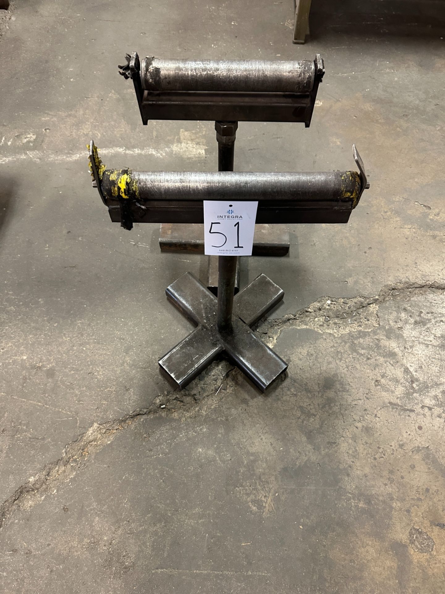 Lot of (2) 16" Roller Stands