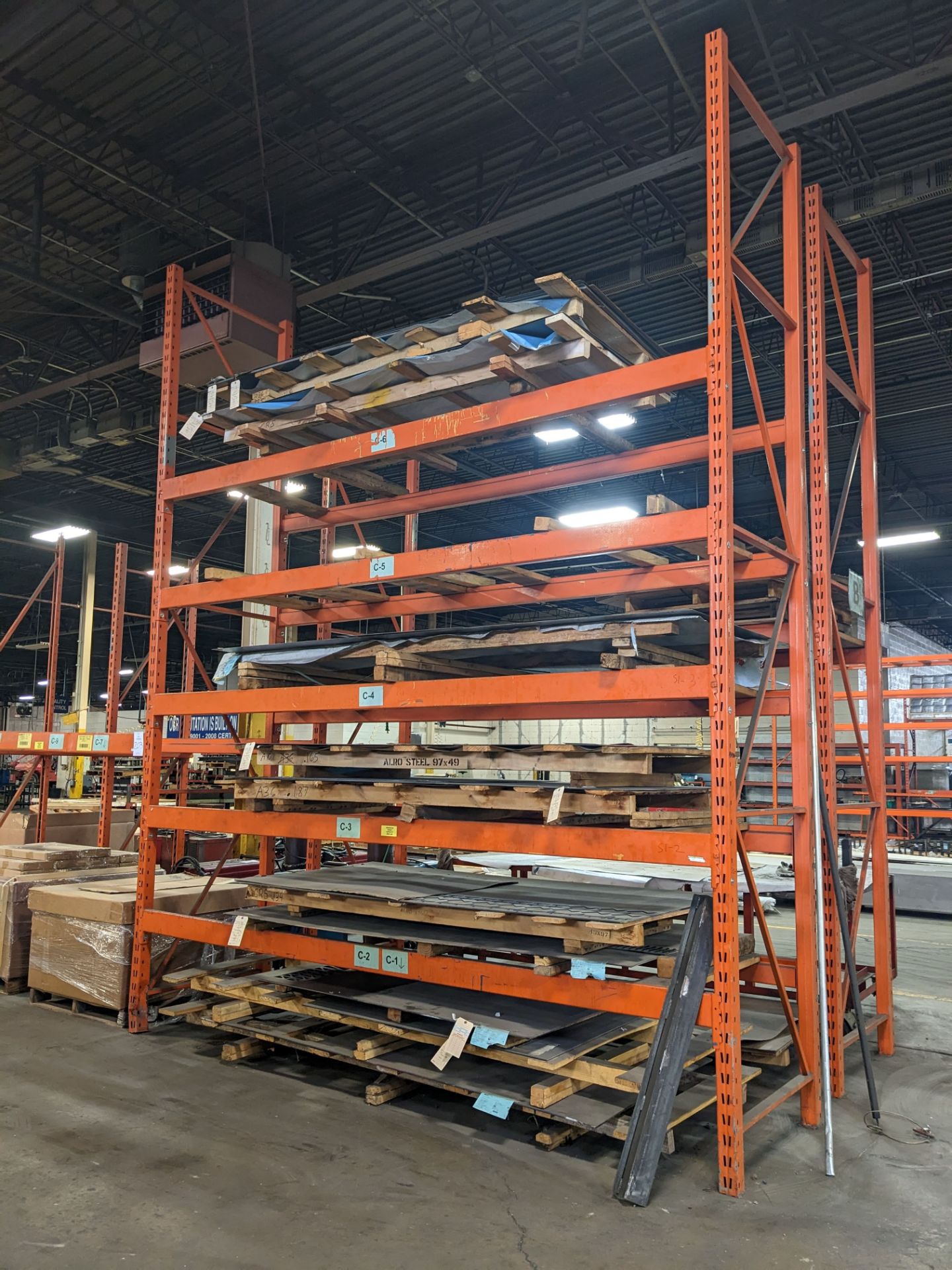 (5) Assorted Pallet Racking Sections
