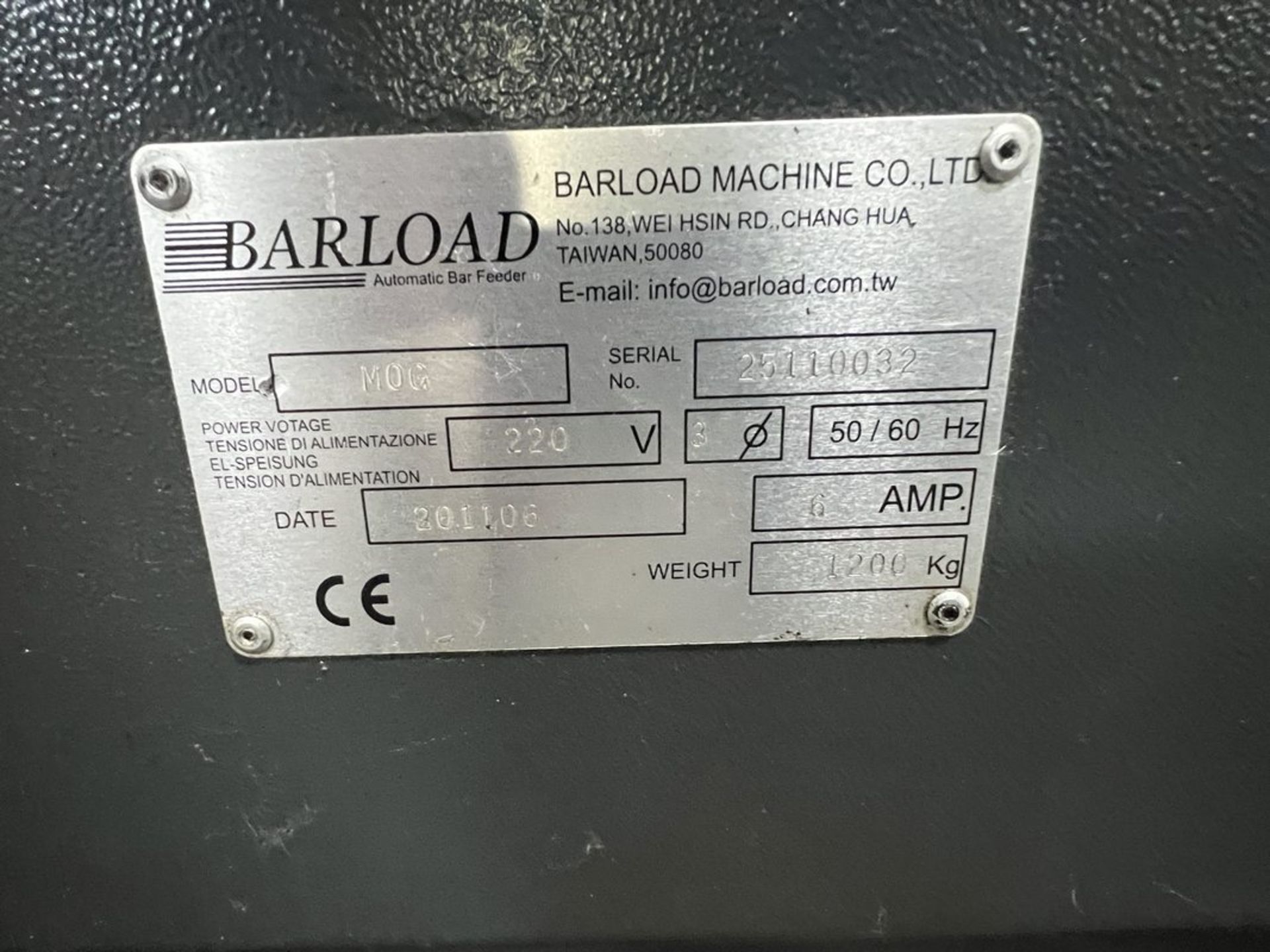 Barload MOTO 51 Barfeeder, S/N 25110032, 2011 - Image 4 of 6