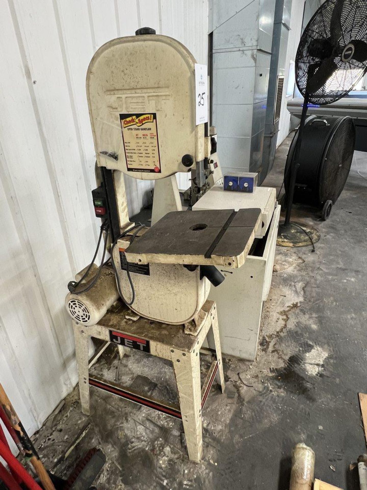Jet JWBS-140S 14" Vertical Band Saw, S/N 10202251 - Image 2 of 3