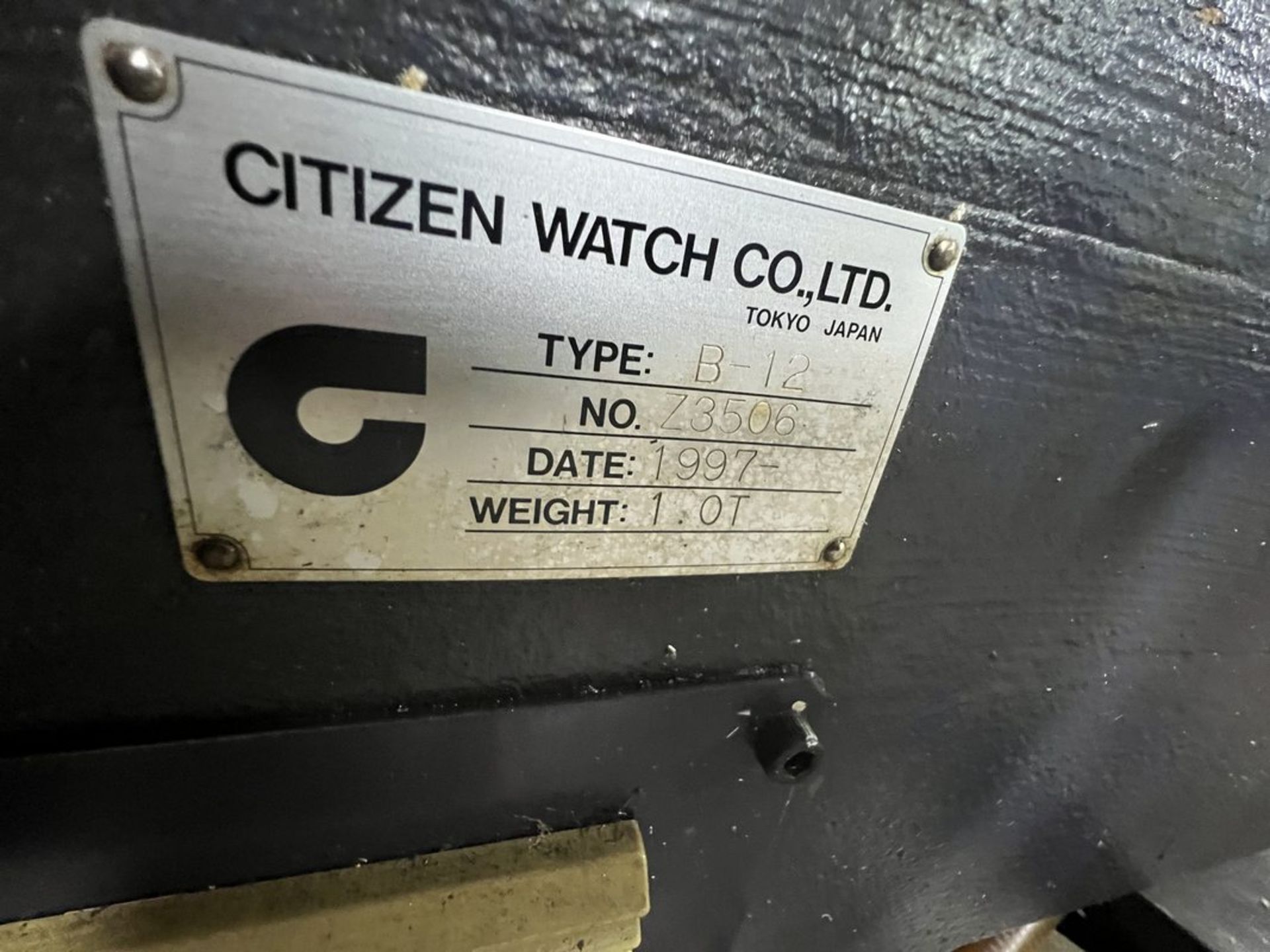 Citizen B-12 Type I, 12 mm (1/2") 3-Axis CNC Swiss Lathe, S/N Z3506, 1997 - Image 13 of 14