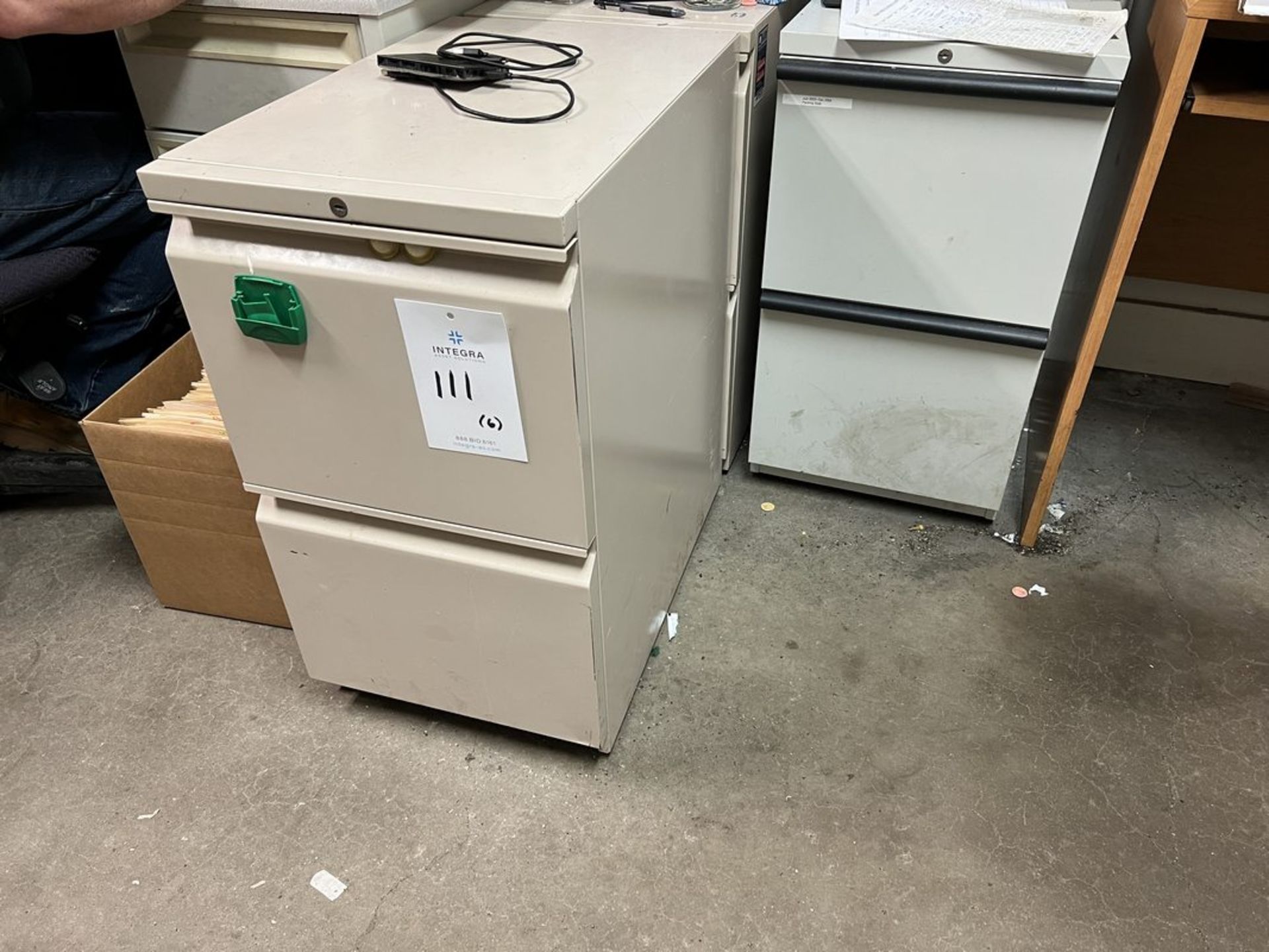 Lot of (6) 2-Drawer Rolling Filing Cabinets (NO CONTENTS) - Image 2 of 2