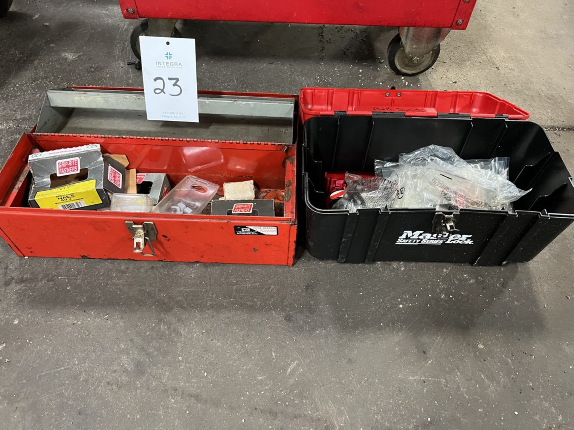 Lot of (2) Tool Boxes with Contents