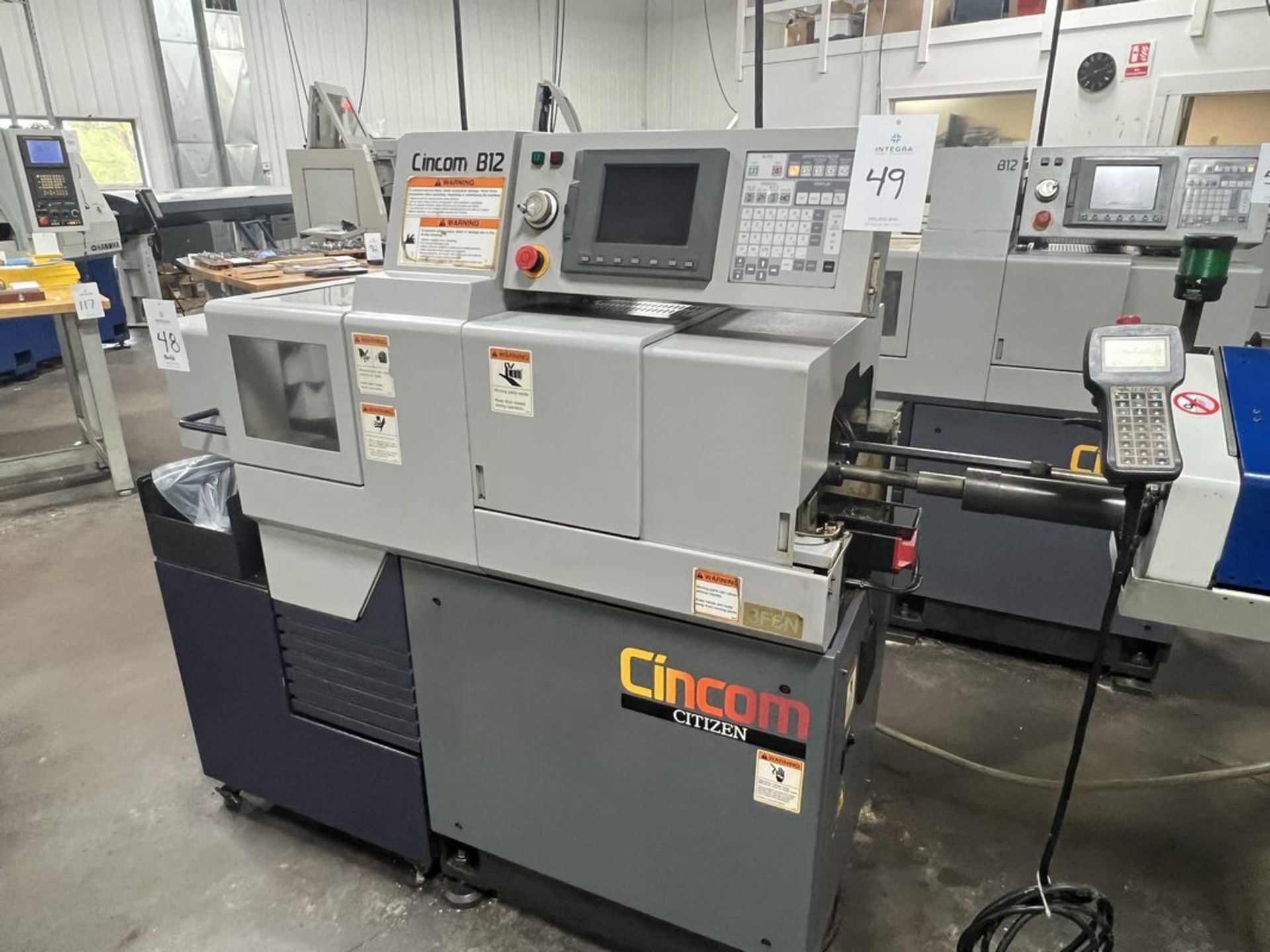 Citizen Cincom B12-VI (3F6) 12 mm (1/2") 5-Axis CNC Swiss Lathe, S/N Z51299, 2004 - Image 2 of 14