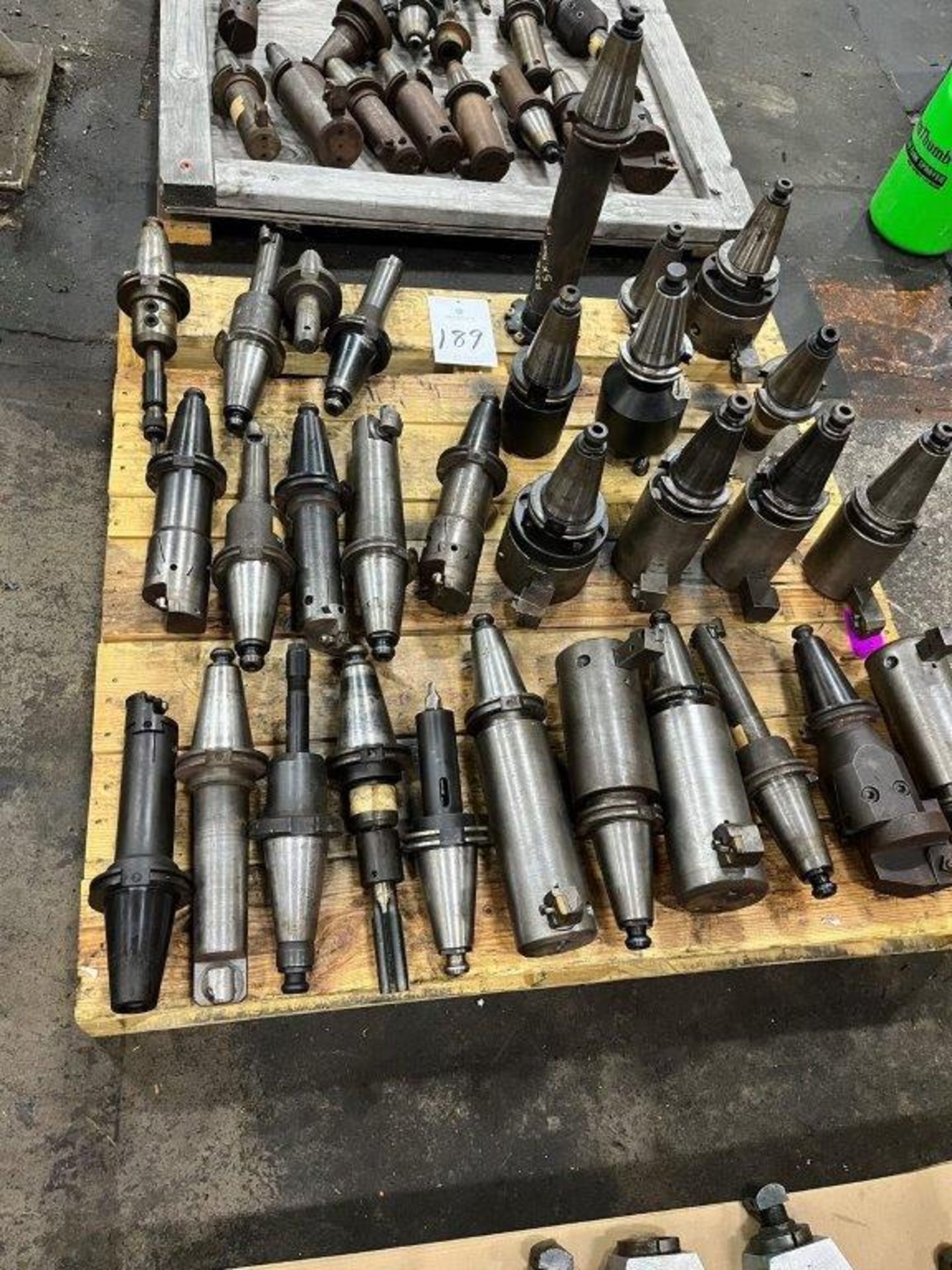 Pallet of CAT 50 Taper Tool Chucks