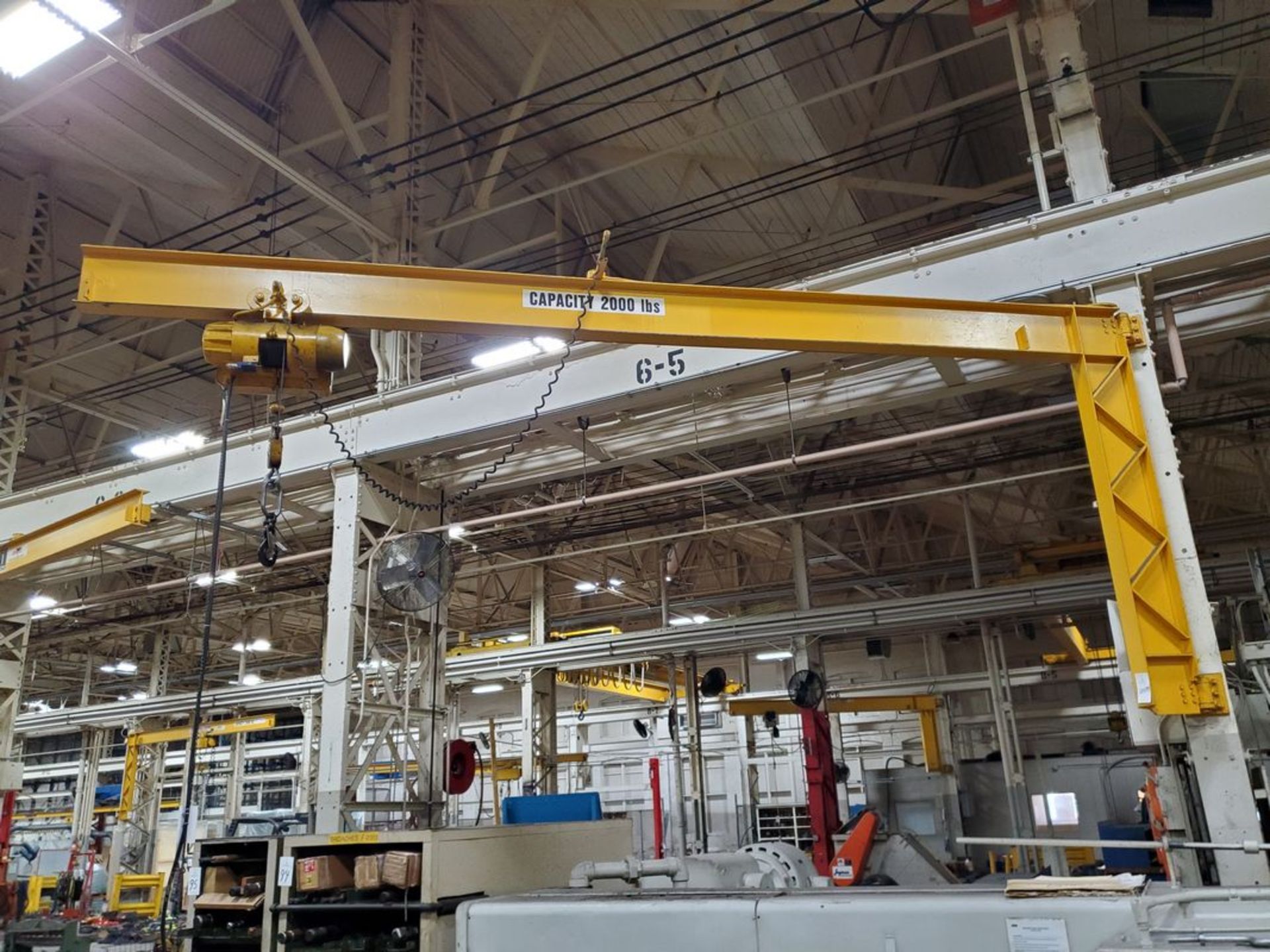 (2) Wall Mount Jib Cranes