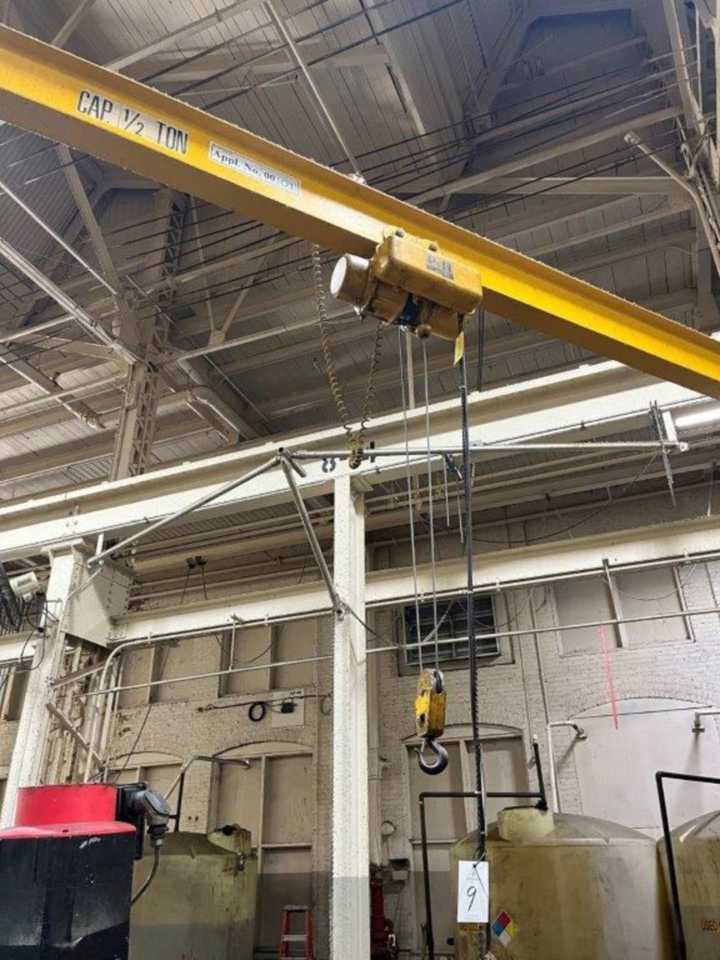 1/2-Ton x 20' Wall Mount Jib Crane - Image 2 of 2