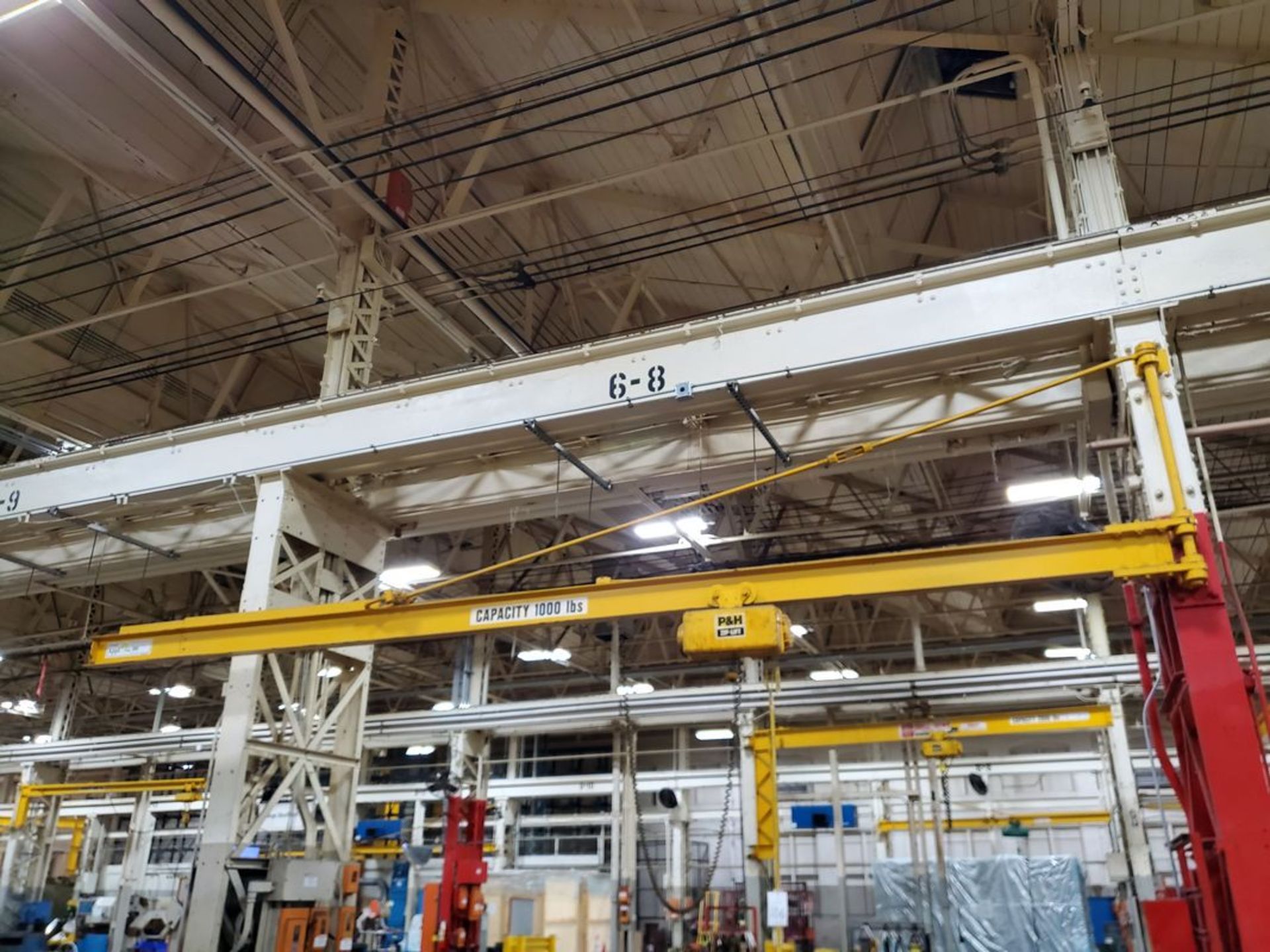 (2) 1/2-Ton Wall Mount Jib Cranes - Image 3 of 4