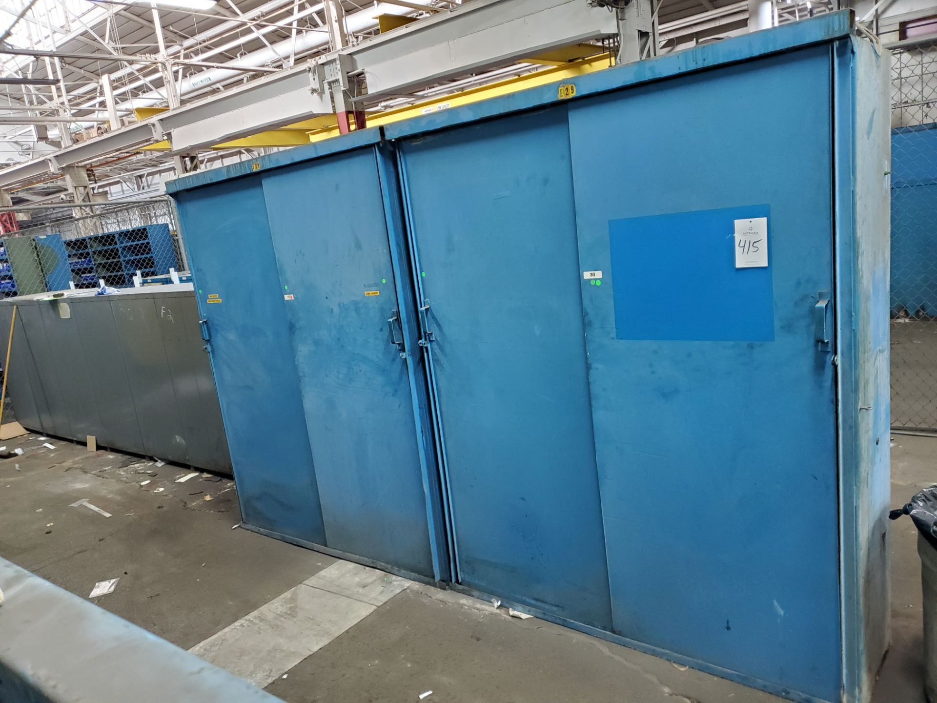 (2) 2-Door Steel Cabinets