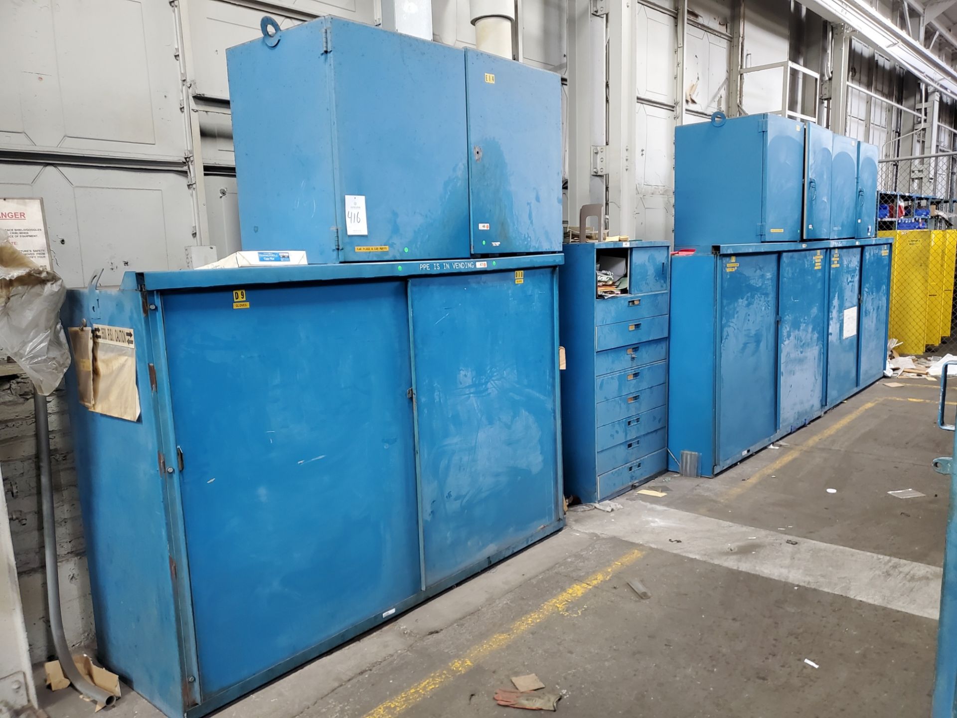 (6) 2-Door Steel Cabinets