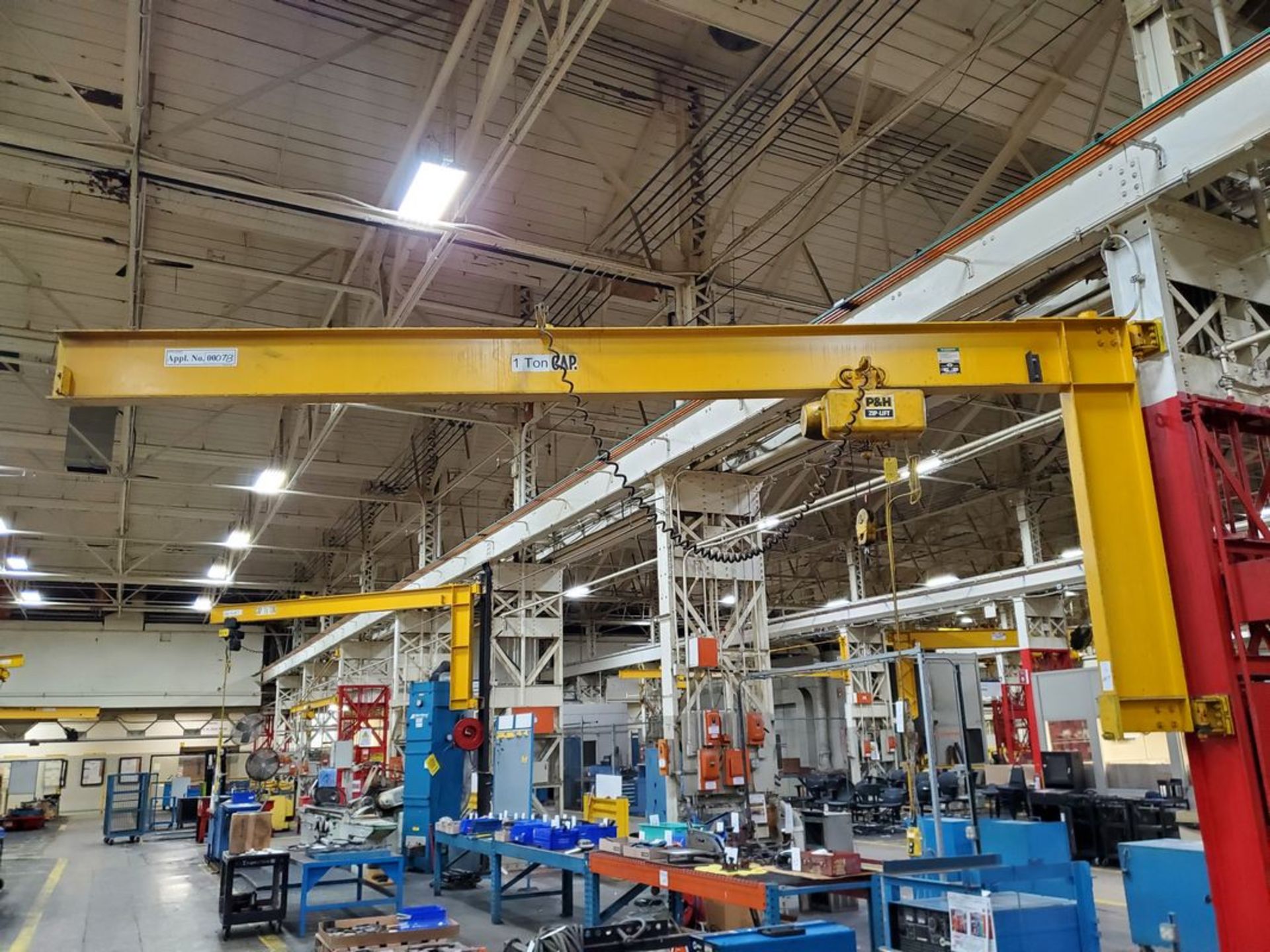 (2) Wall Mount Jib Cranes