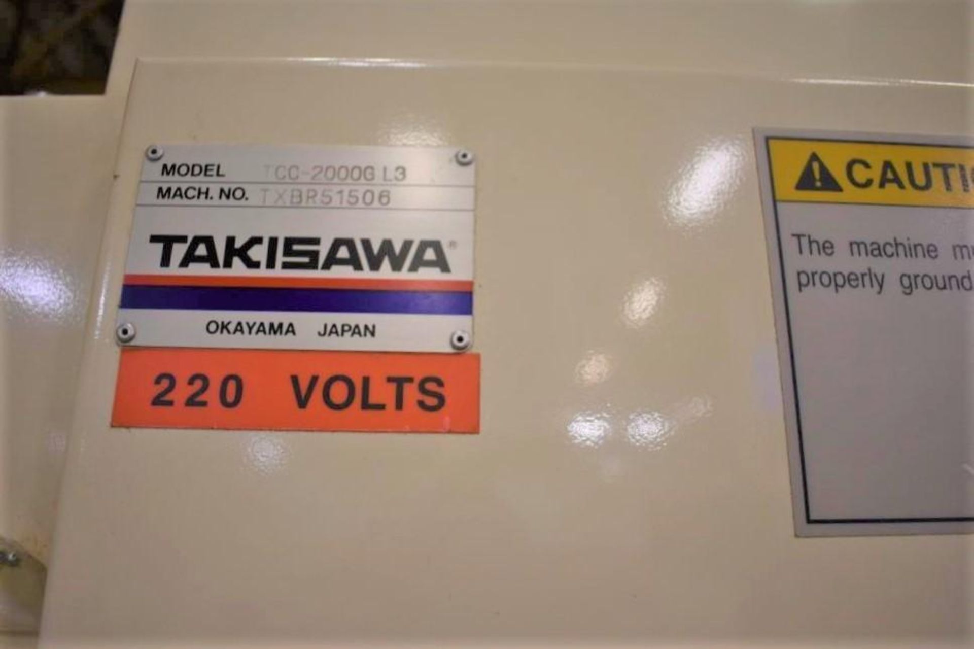 Takisawa TCC-2000G L3 CNC Lathe - Image 7 of 7