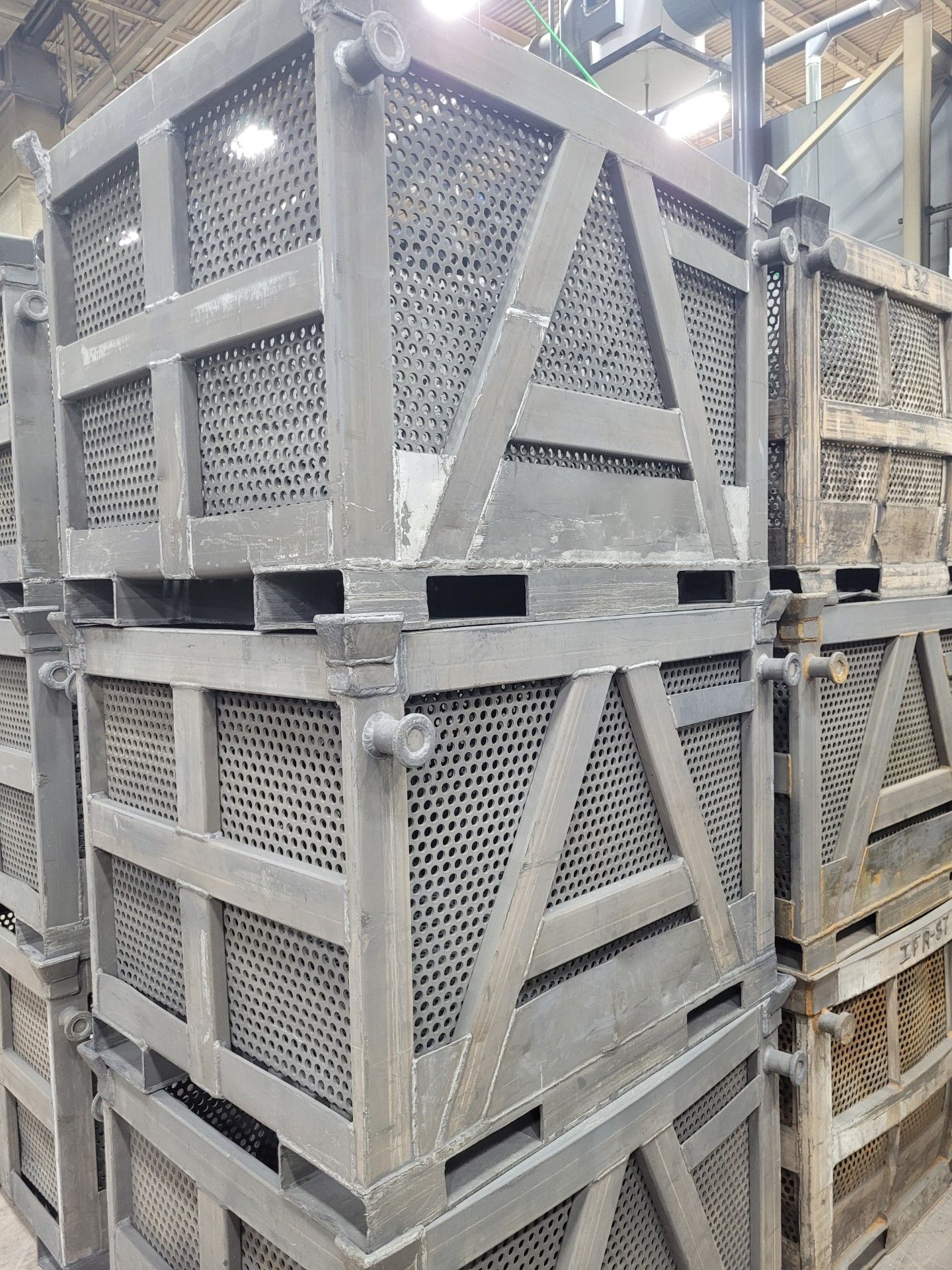 Lot of (180) Fabricated Steel Mesh Baskets
