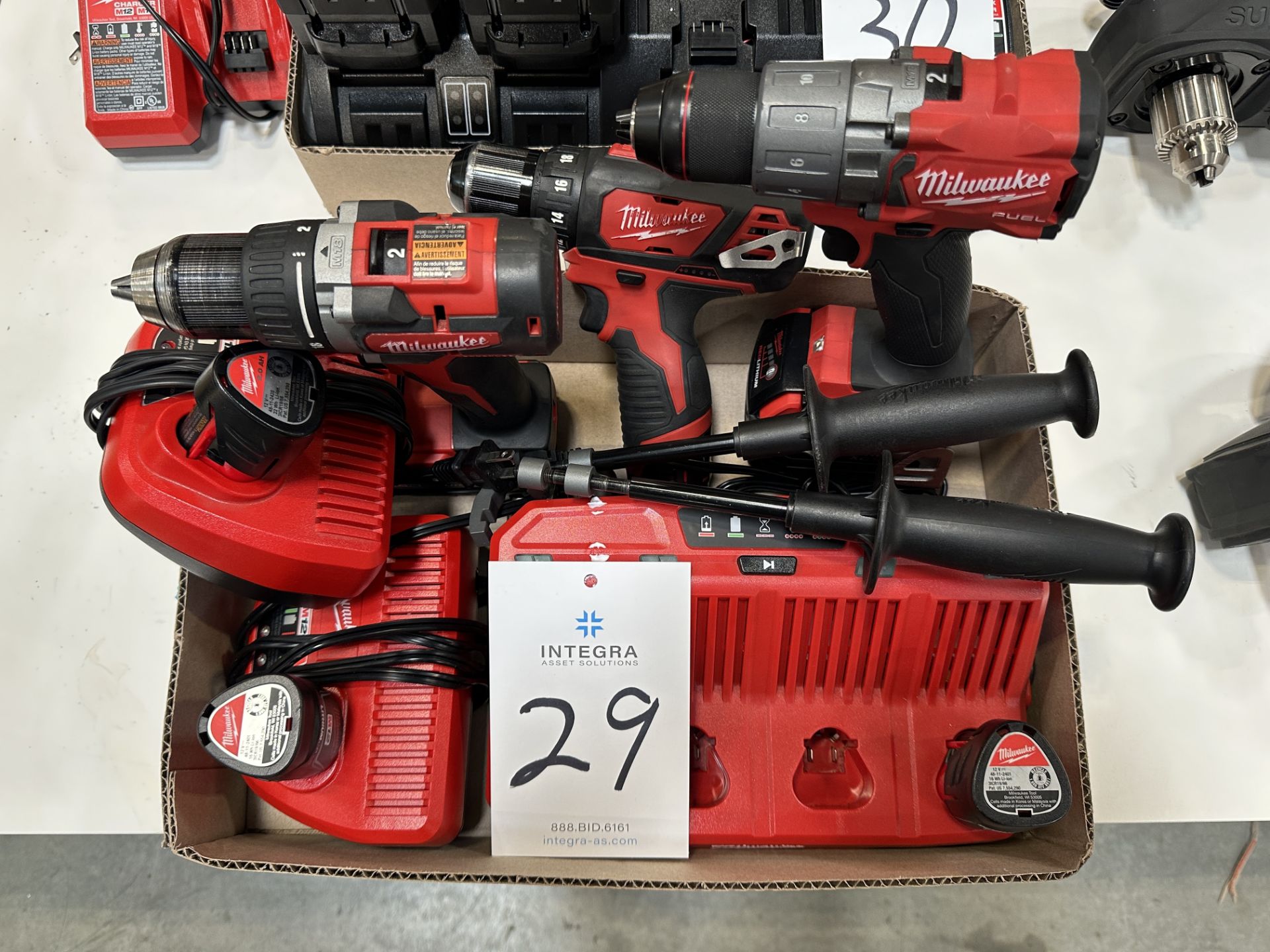 (3) Assorted Milwaukee Cordless Drivers