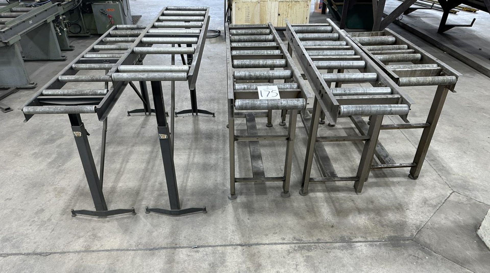 Lot of (5) Assorted Roller Conveyors Ranging from 13" x 42" - 13" x 66" - Image 2 of 2