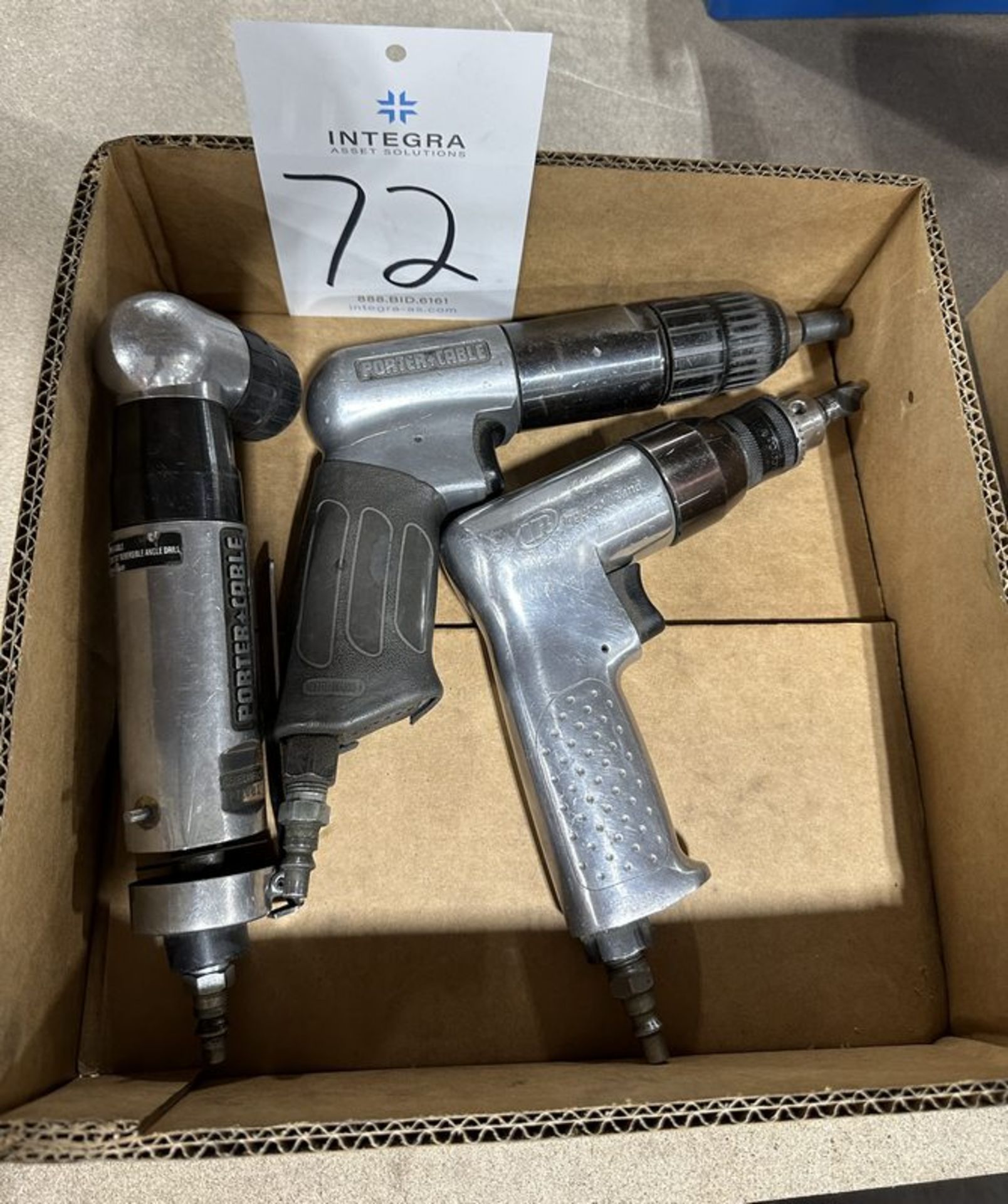Lot of (3) Assorted Pneumatic Drills