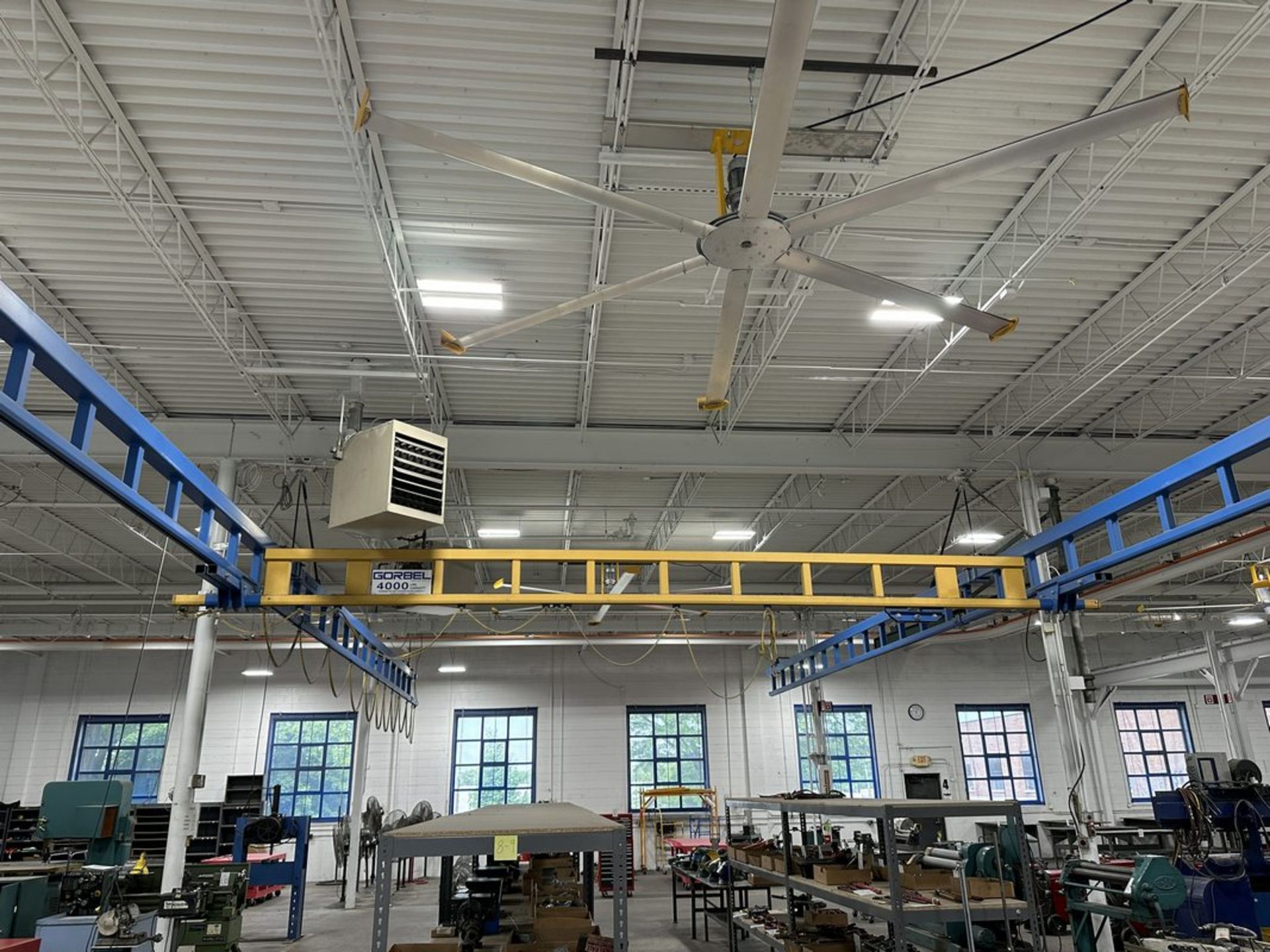 Gorbel 2-Ton Bridge Crane System with 60' Runway and 25' Span