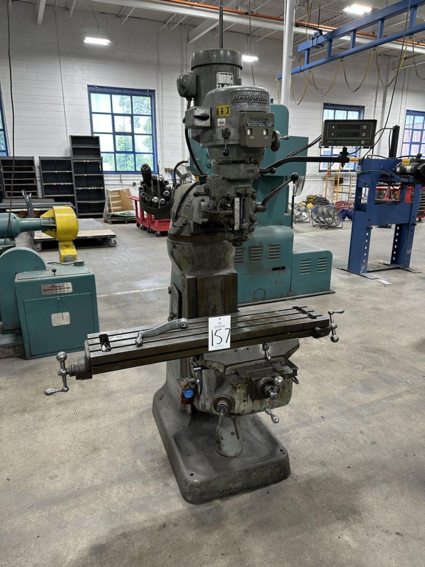 Bridgeport 1-1/2 HP Variable Speed Vertical Milling Machine