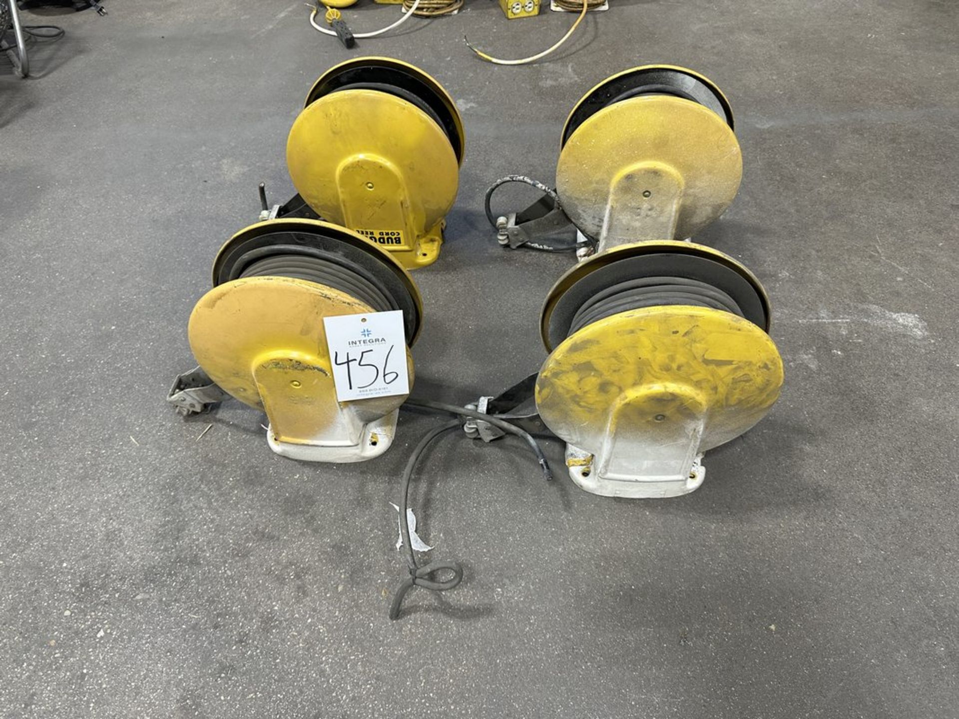 Lot of (4) Budgit 41027A Electrical Hose Reels