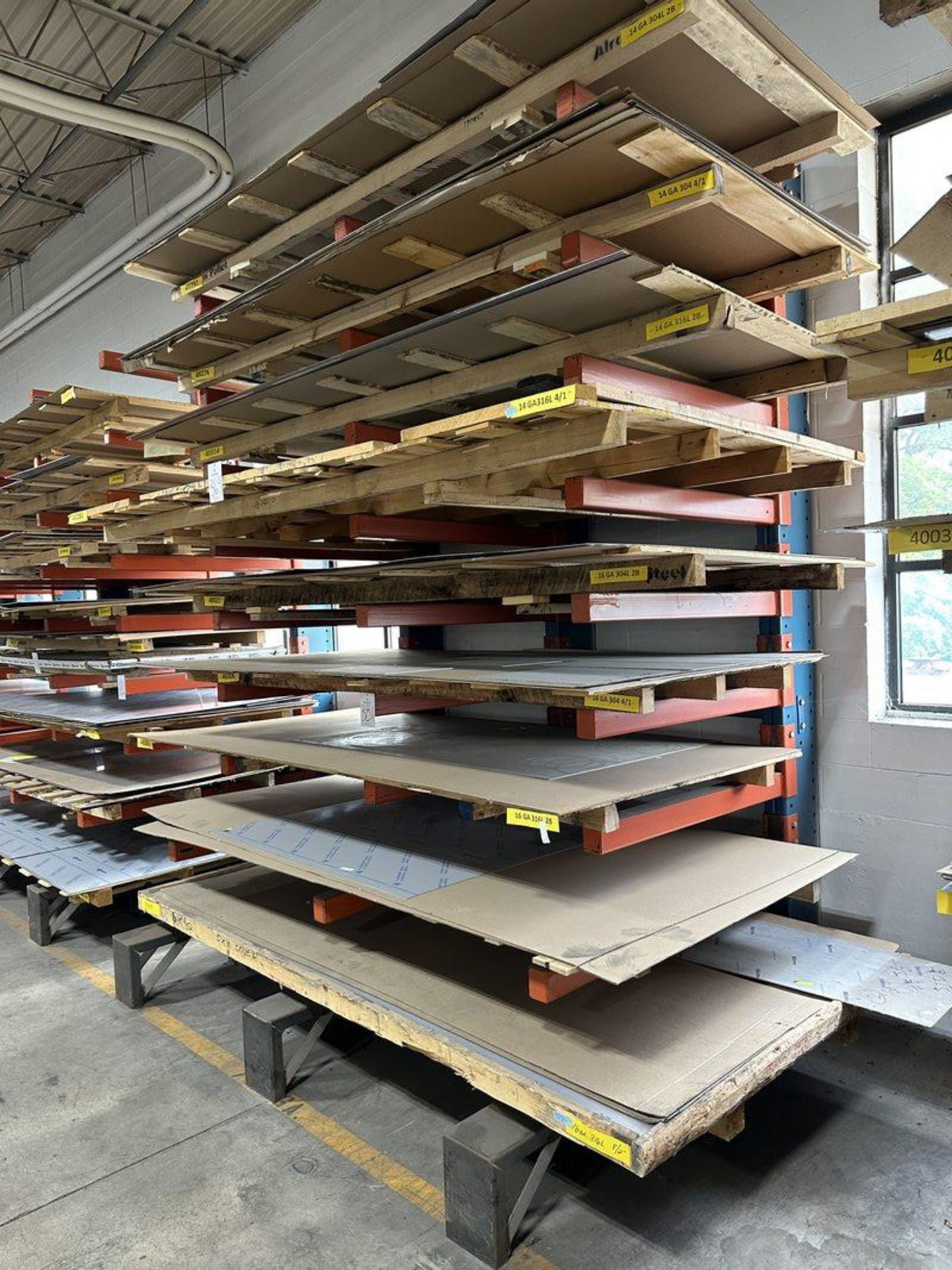 9-Shelf Single Sided Cantilever Rack, 12' T x 9' W x 5' D - Image 2 of 2