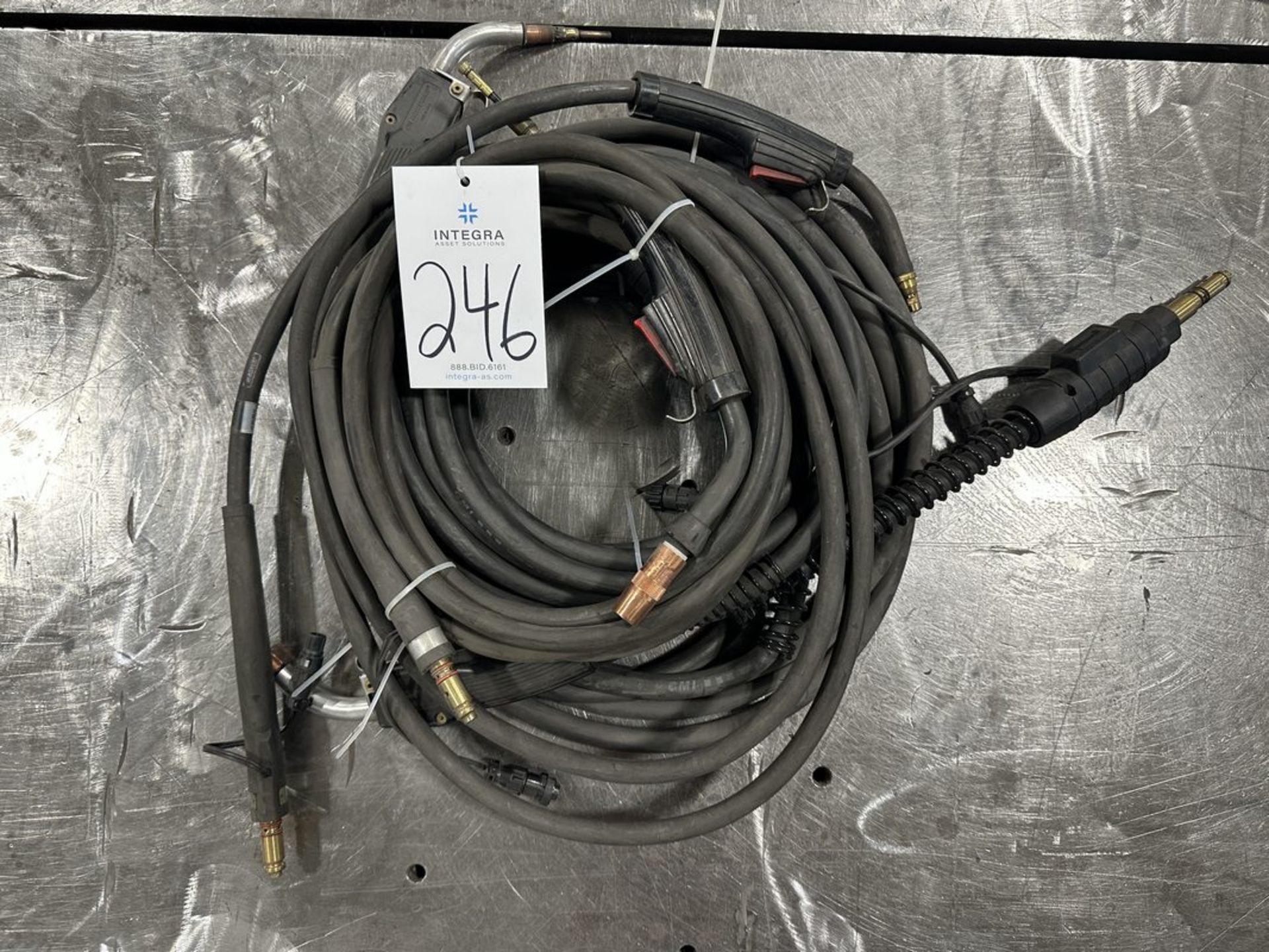 Lot of (4) MIG Weld Guns with Leads