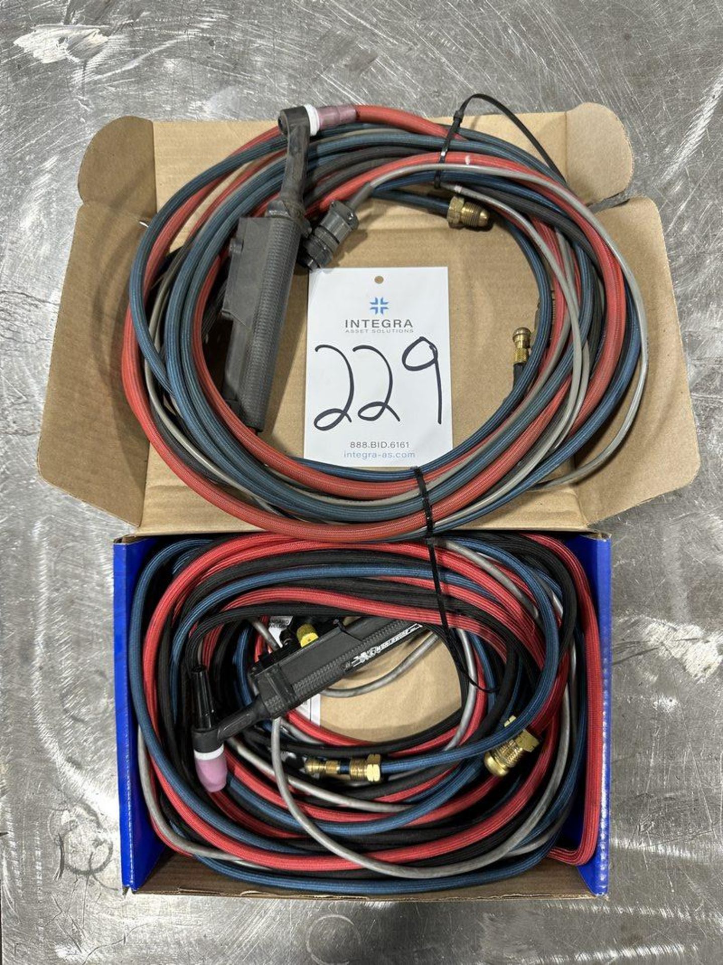 Lot of (2) TIG Torches with Leads