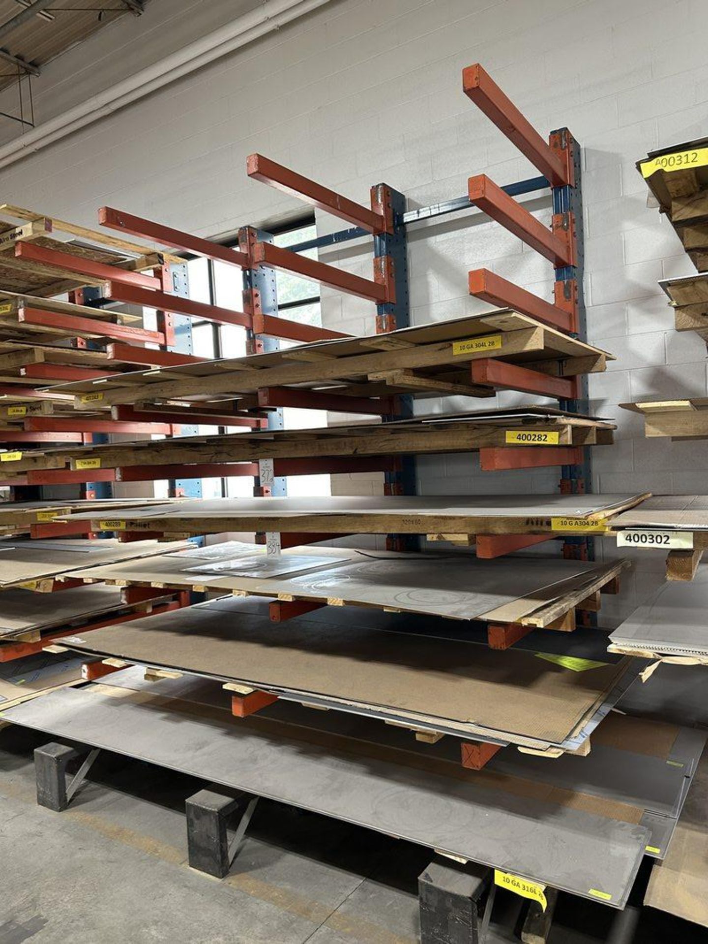 9-Shelf Single Sided Cantilever Rack, 12' T x 9' W x 5' D - Image 2 of 2