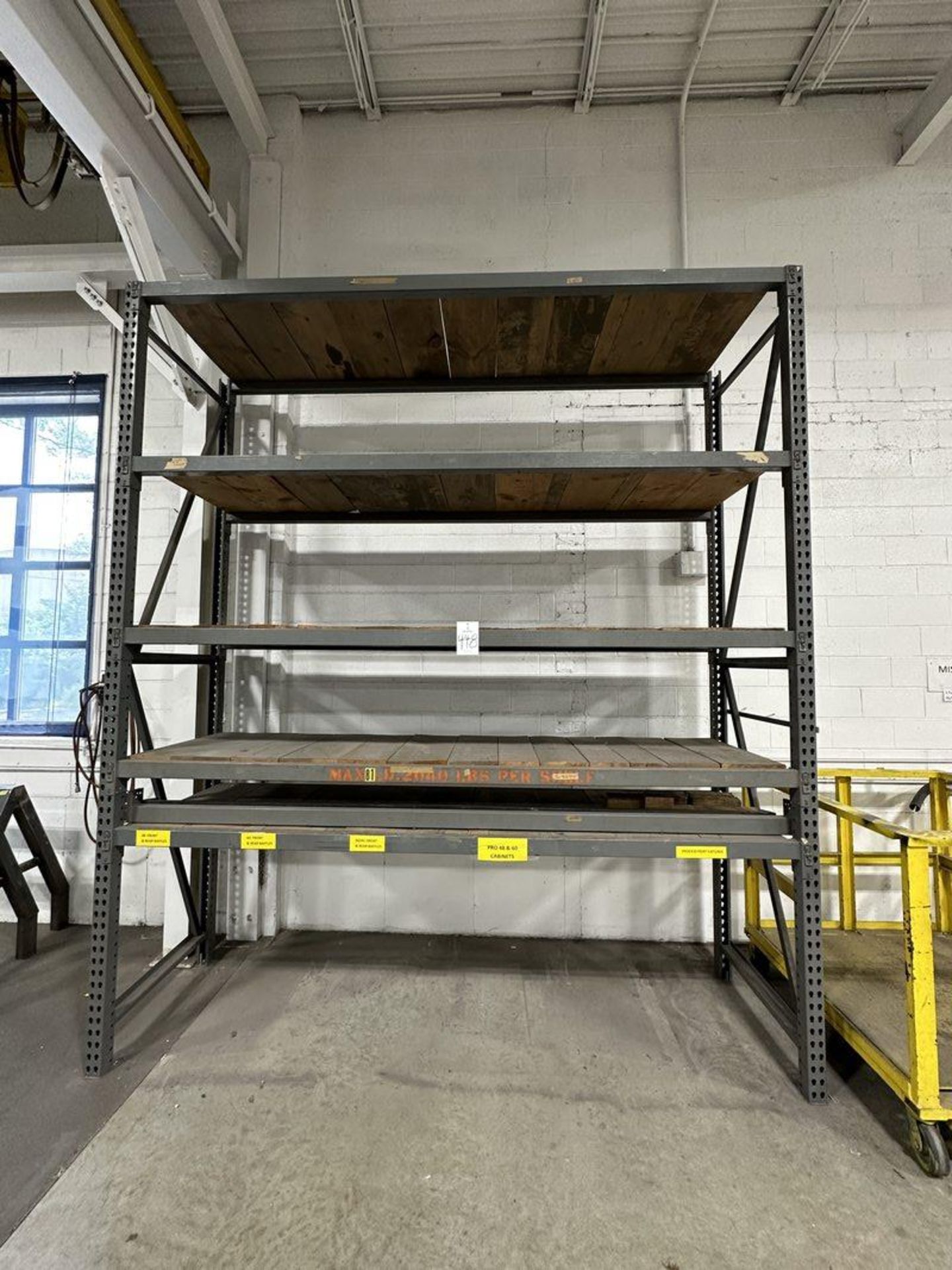 5-Shelf Steel Rack 12' T x 11' W x 3' D