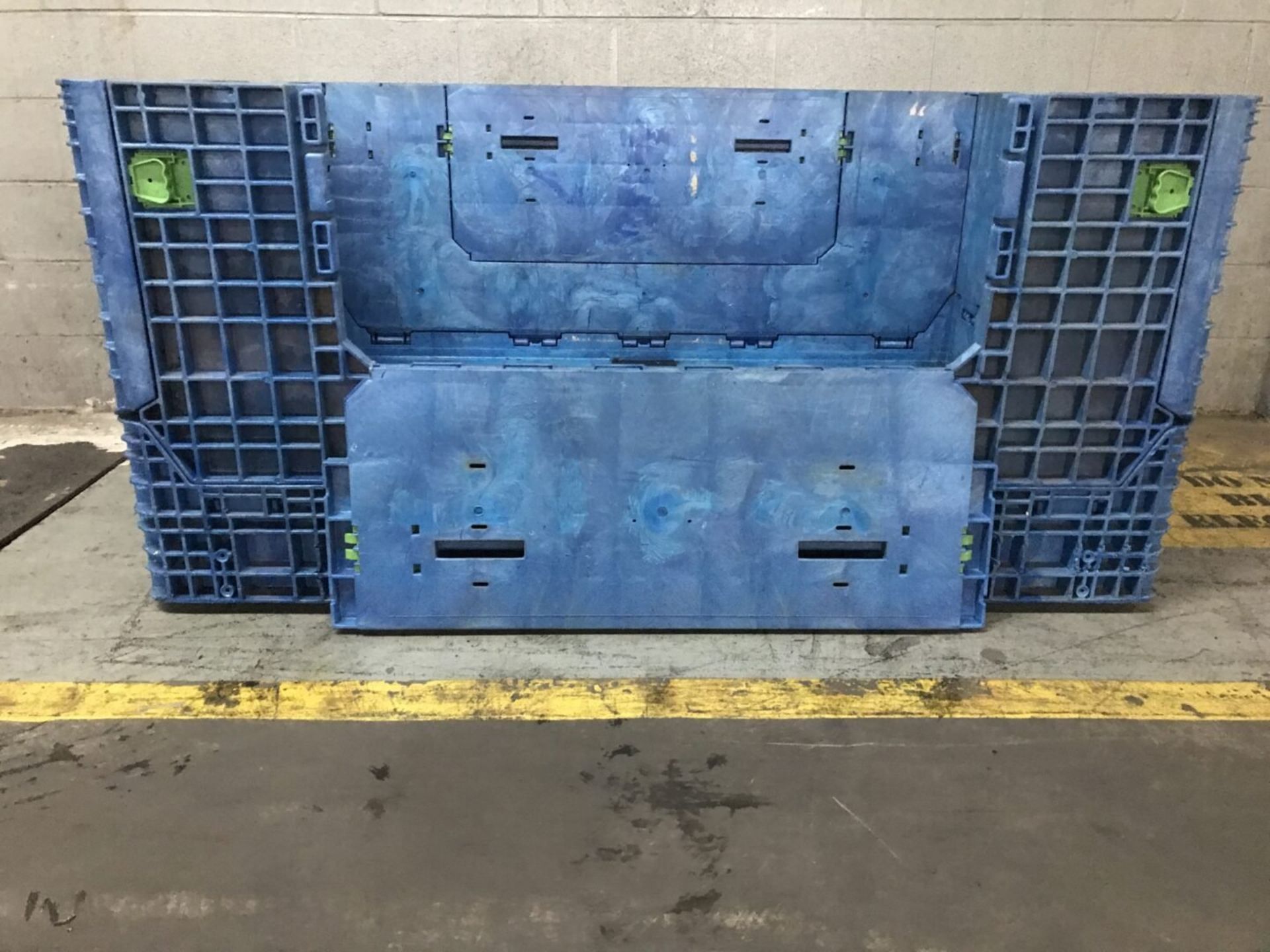 Lot of (4) Plastic Knockdown Shipping Crate - Image 9 of 10