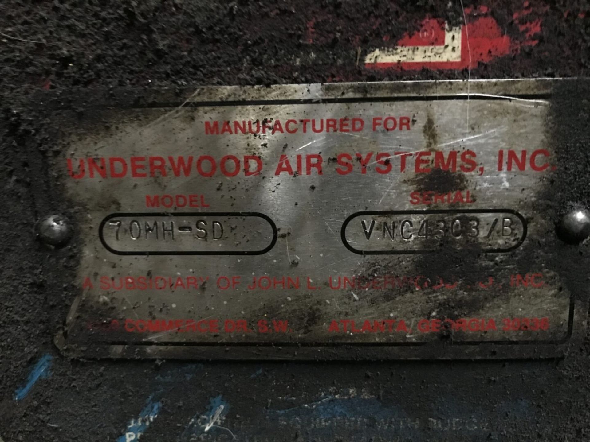 Lot of (6) Underwood Air Systems 70MH-SD Blowers - Image 16 of 19
