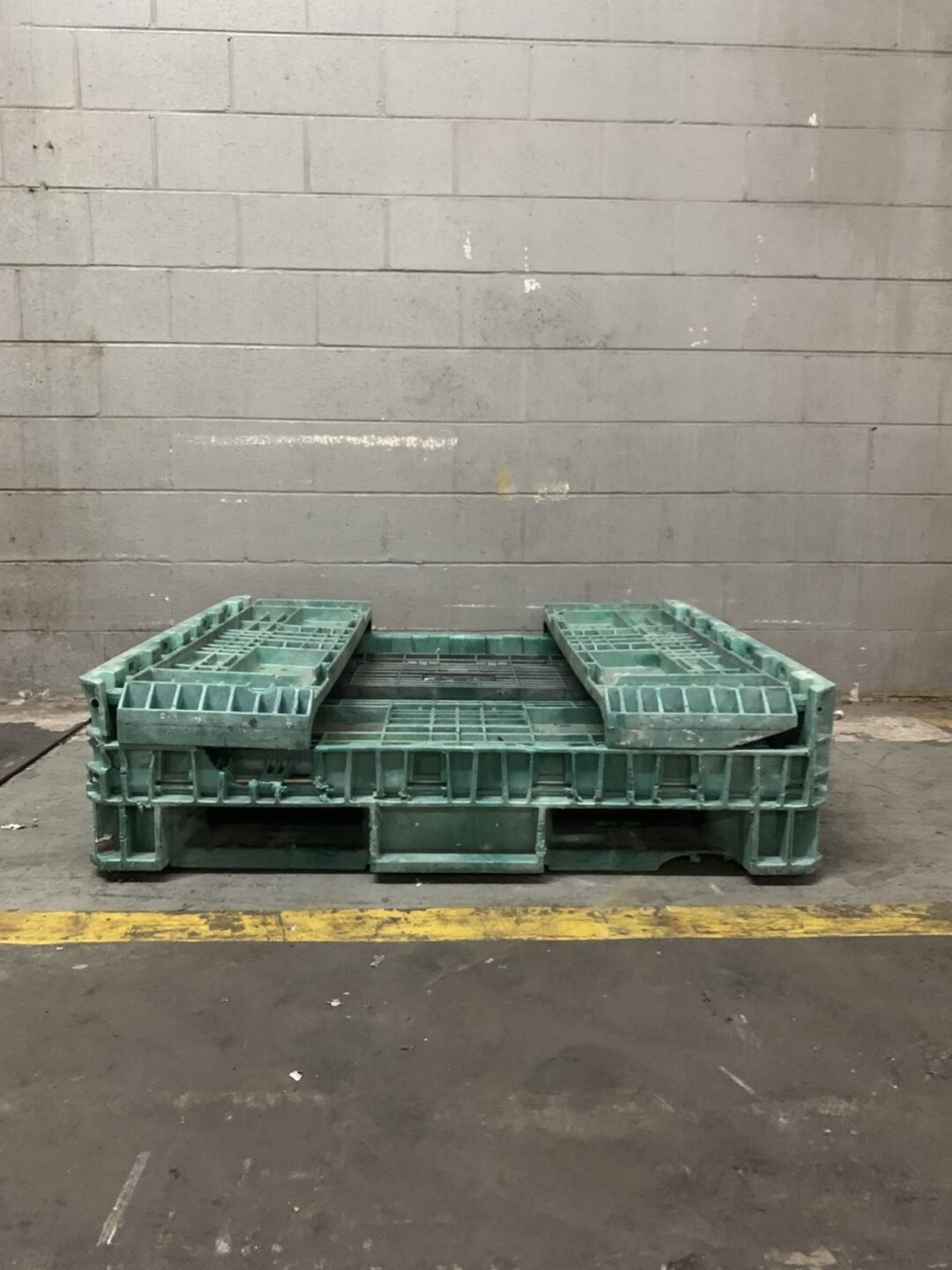 Lot of (8) Plastic Knockdown Shipping Crate - Image 2 of 8
