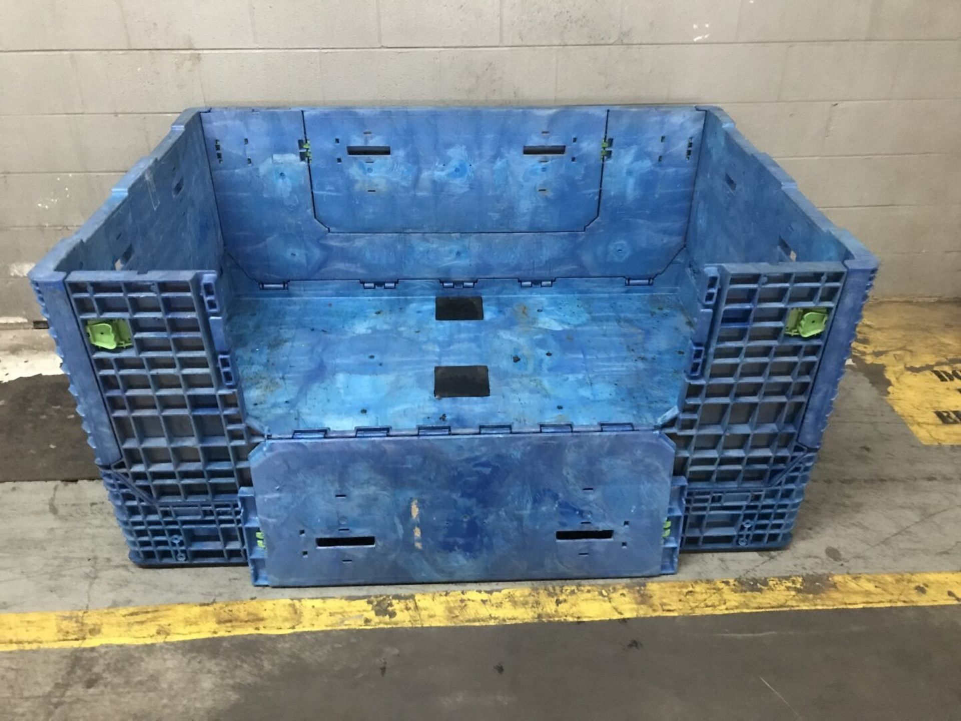 Lot of (4) Plastic Knockdown Shipping Crate - Image 3 of 10