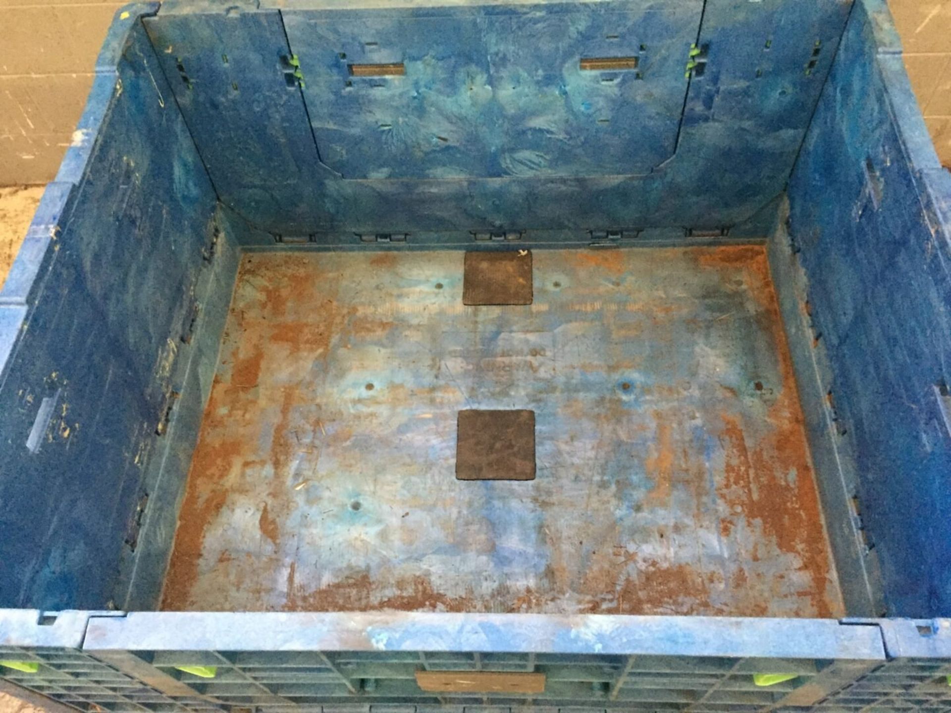 Lot of (2) Plastic Knockdown Shipping Crate - Image 3 of 6