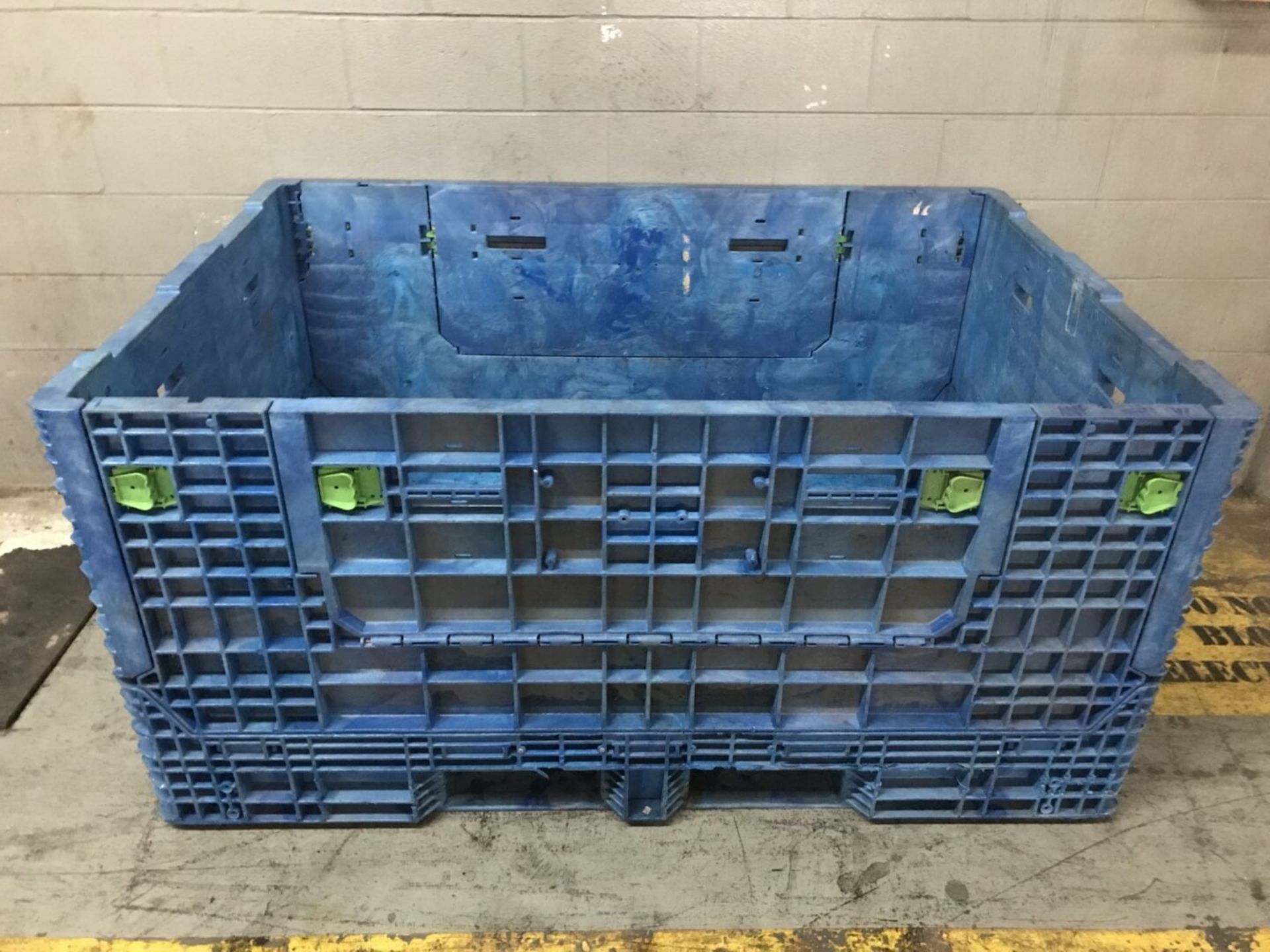 Lot of (4) Plastic Knockdown Shipping Crate - Image 8 of 10