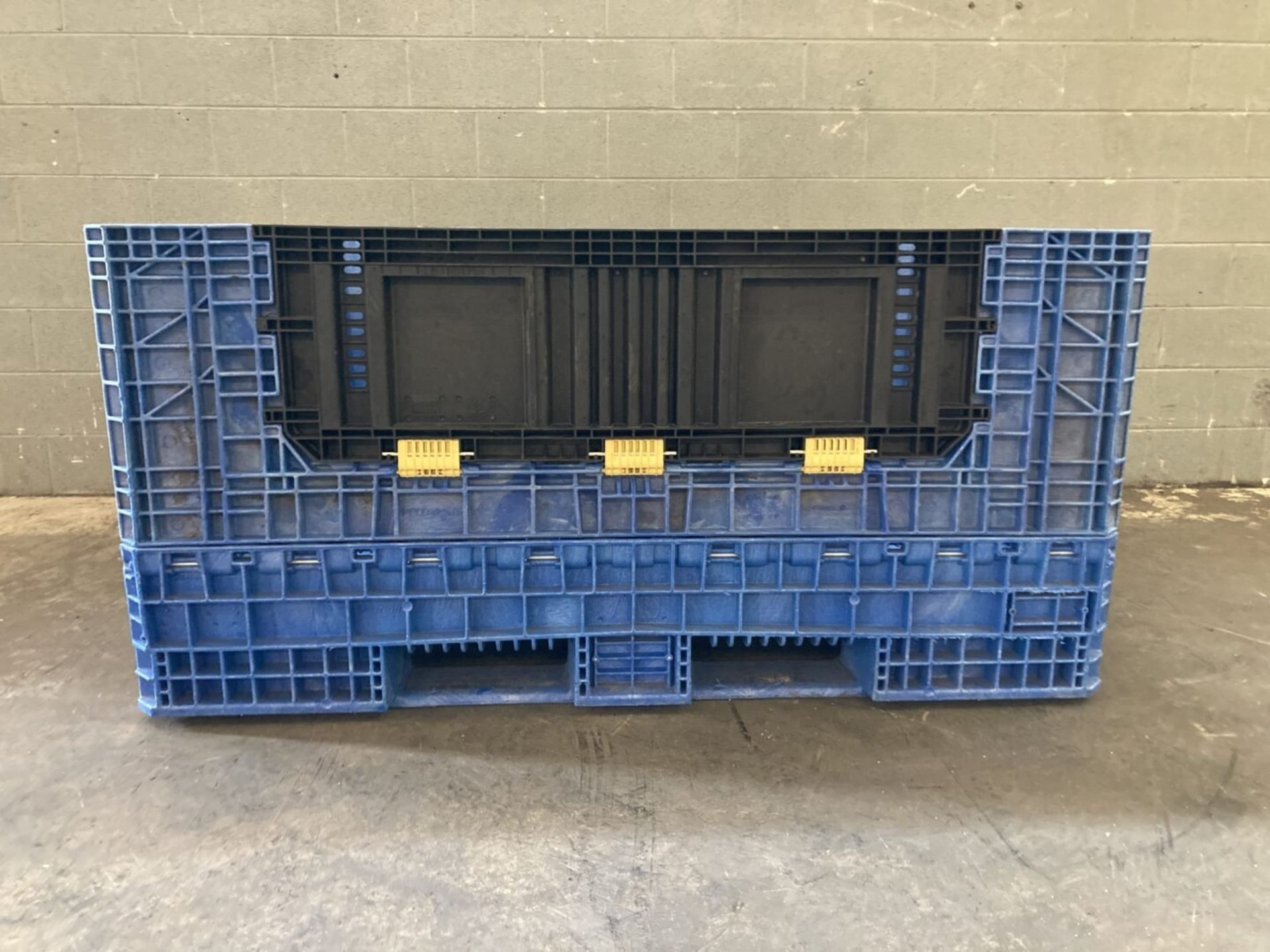 Lot of (7) Plastic Knockdown Shipping Crate