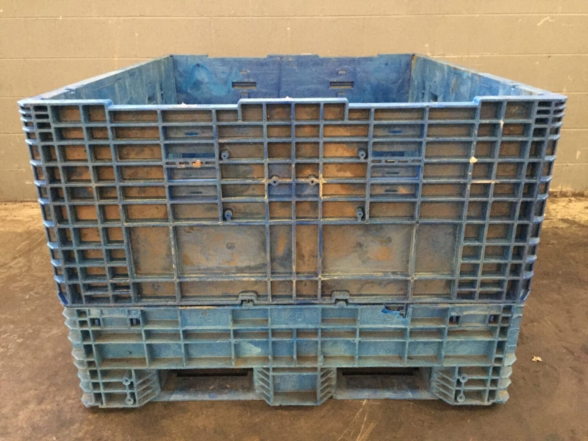 Lot of (2) Plastic Knockdown Shipping Crate - Image 5 of 6