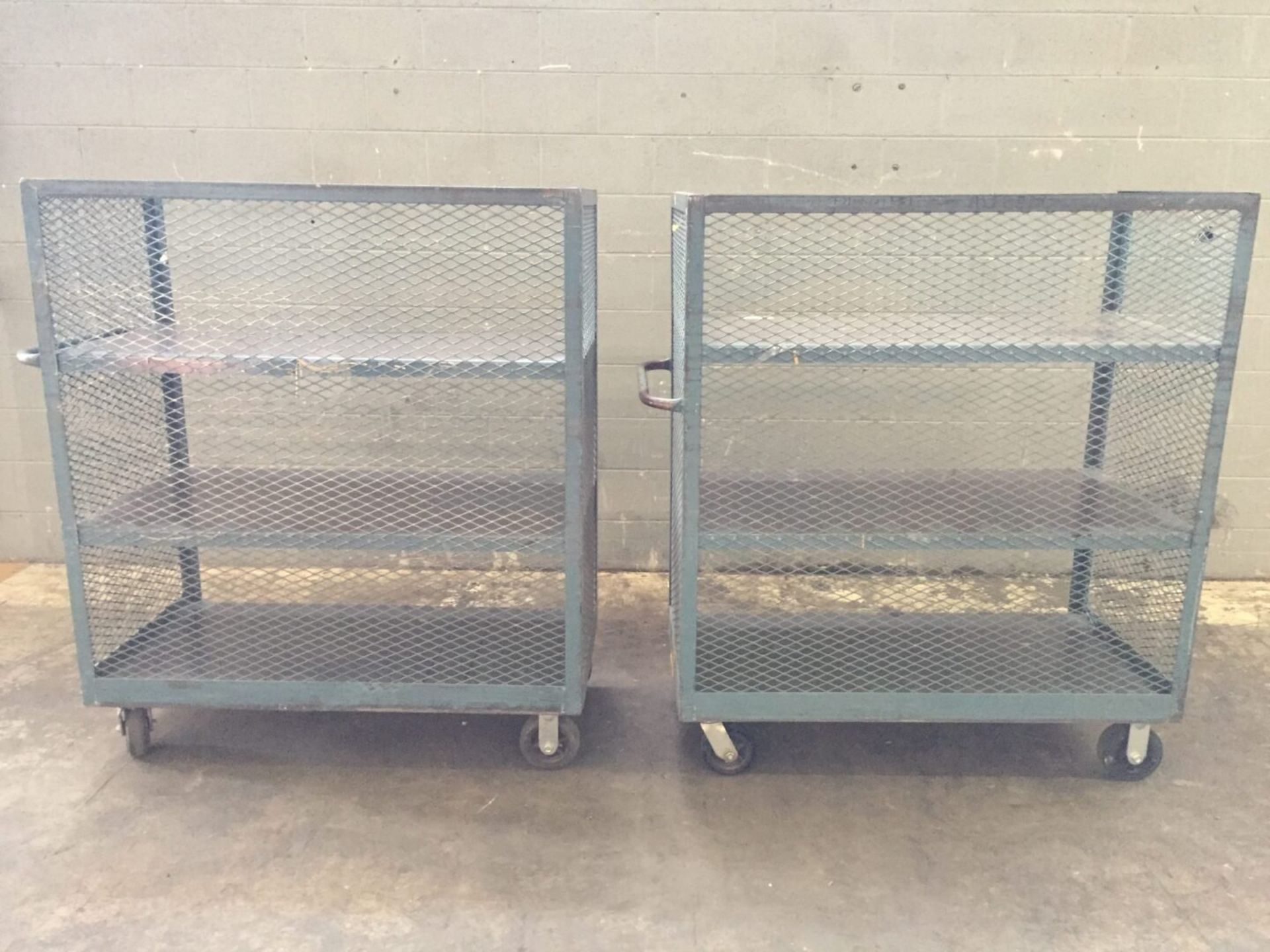 Lot of (2) Industrial Material Carts - Image 4 of 4