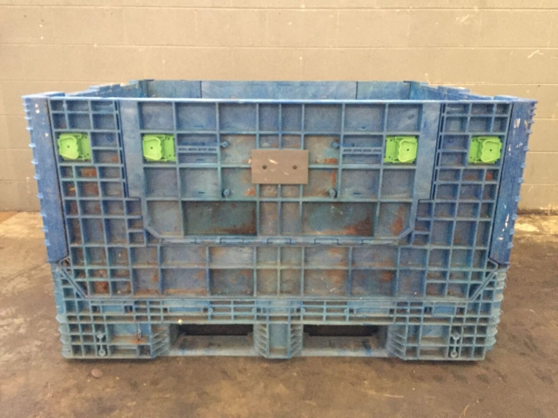 Lot of (2) Plastic Knockdown Shipping Crate - Image 4 of 6