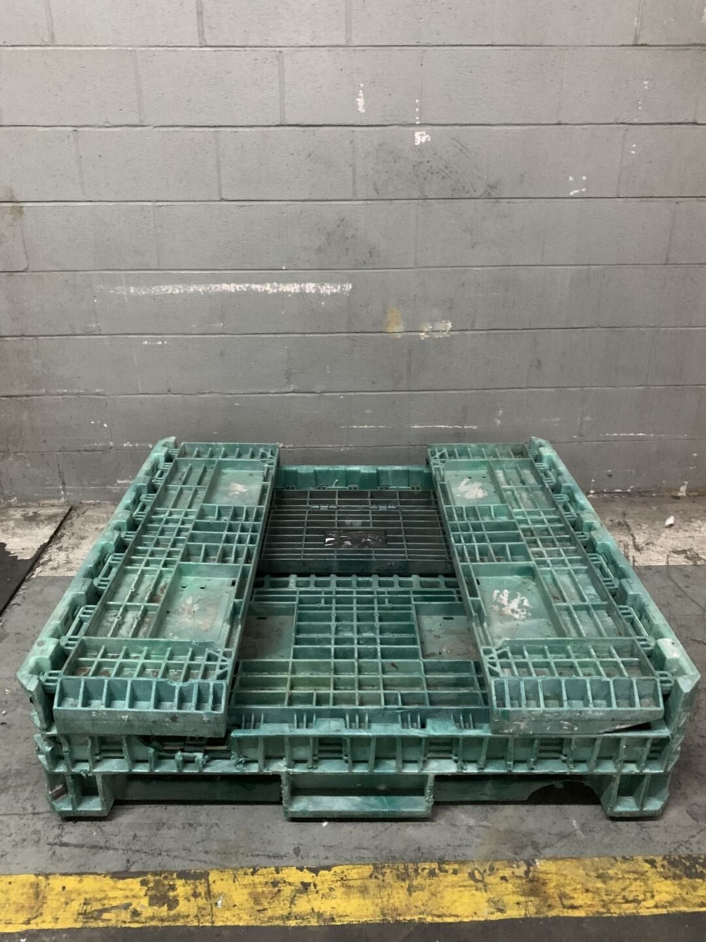 Lot of (8) Plastic Knockdown Shipping Crate - Image 3 of 8