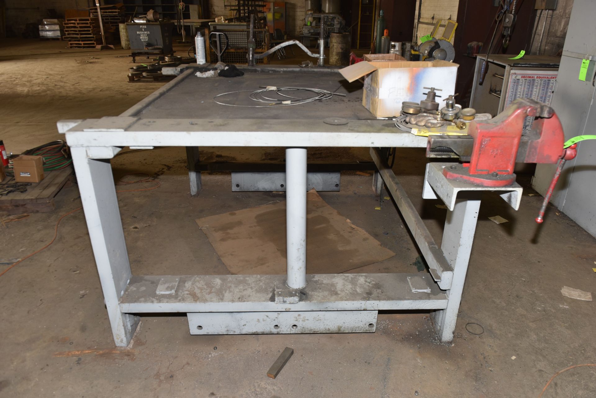 Welding Table w/Vise & Pipe Clamp, 65" x 79" x 42" - Image 2 of 5