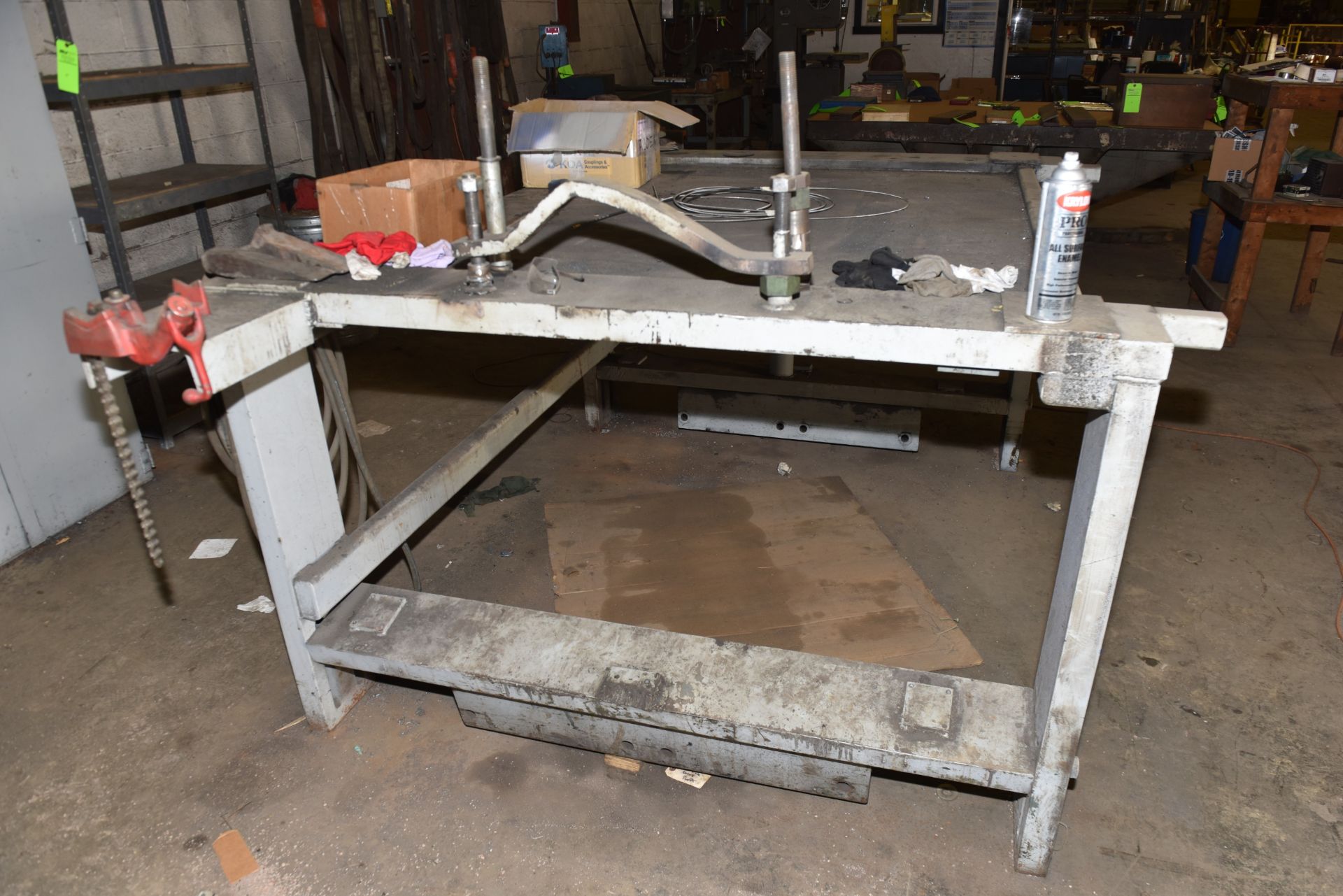 Welding Table w/Vise & Pipe Clamp, 65" x 79" x 42" - Image 4 of 5