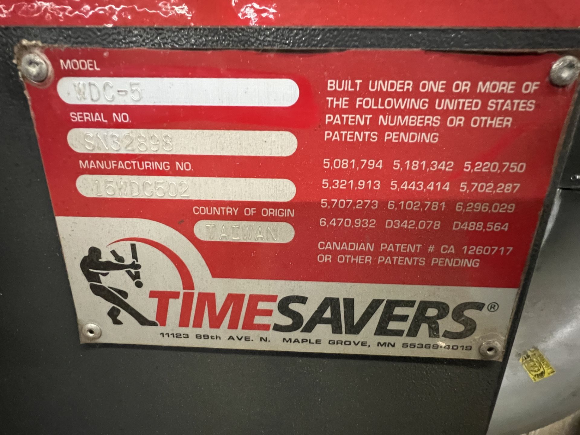 Timesavers WDC-5 Wet Dust Collector, S/N 32898, 2015 - Image 4 of 4