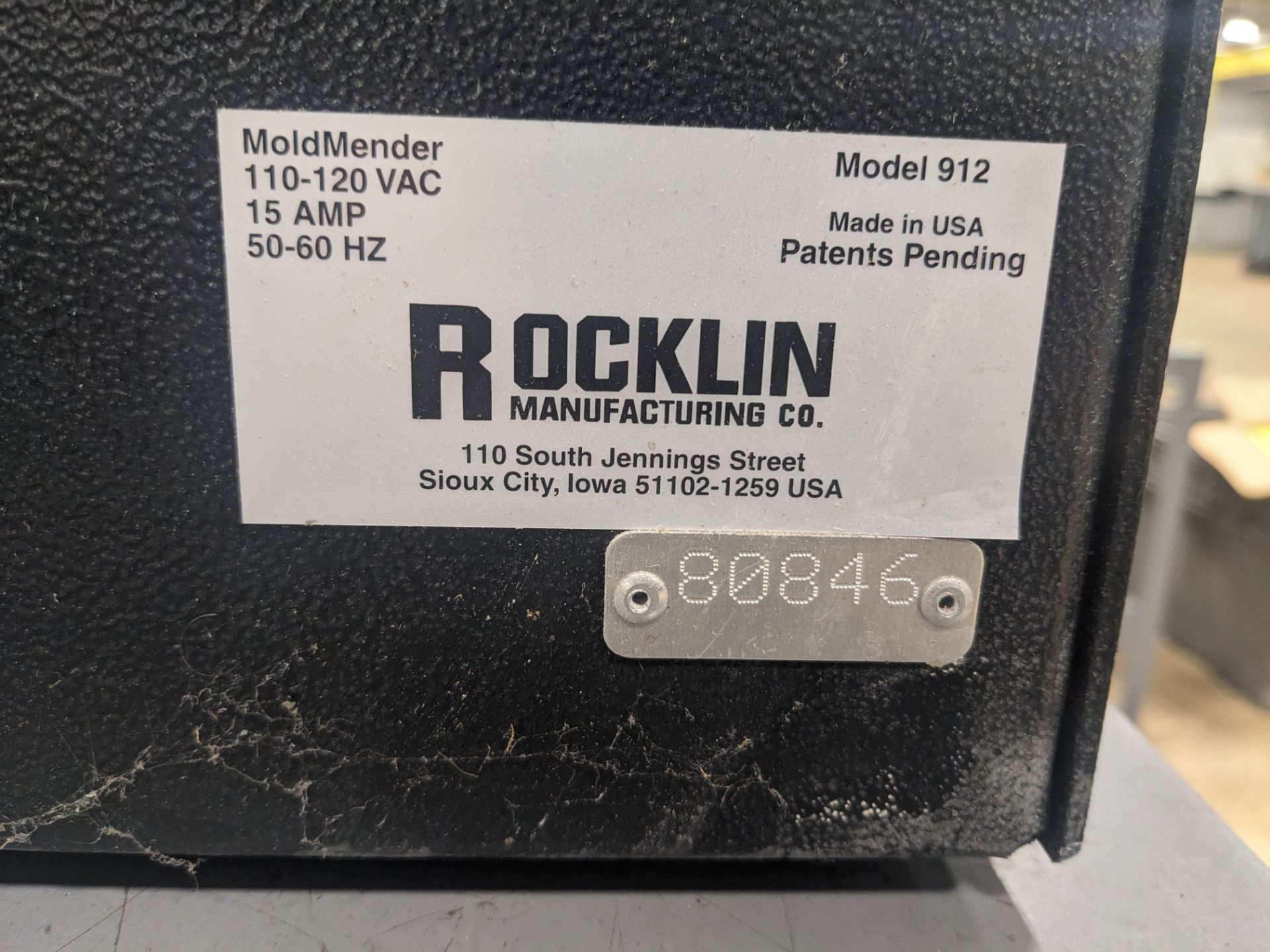 Rocklin 912 Mold Mender 15-Amp Micro Welder - Image 2 of 2
