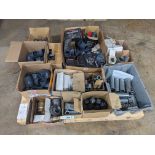 Lot of Assorted PVC and Metal Pipe Fittings