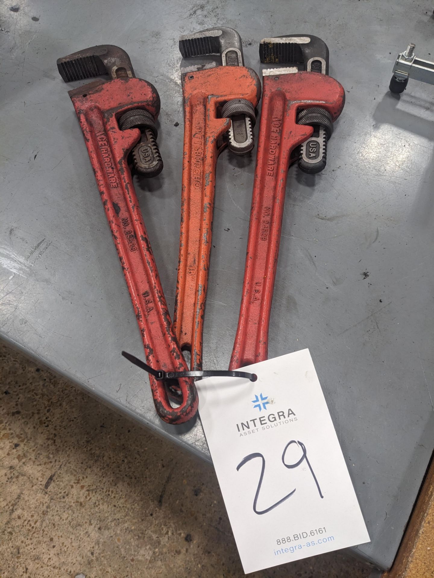 Lot of (3) Pipe Wrenches