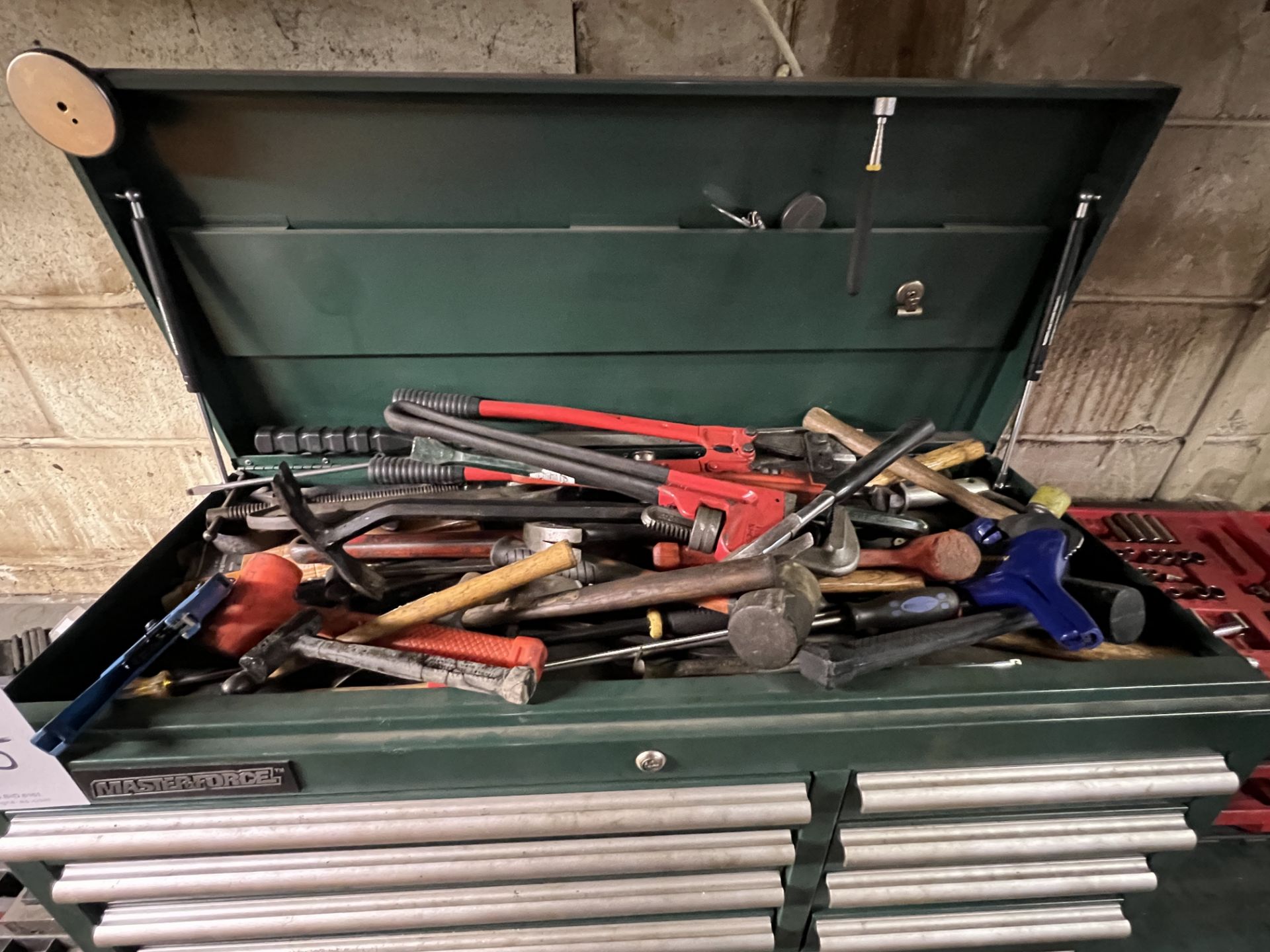 Master Force Rolling Tool Box with Side Cabinet - Image 2 of 25
