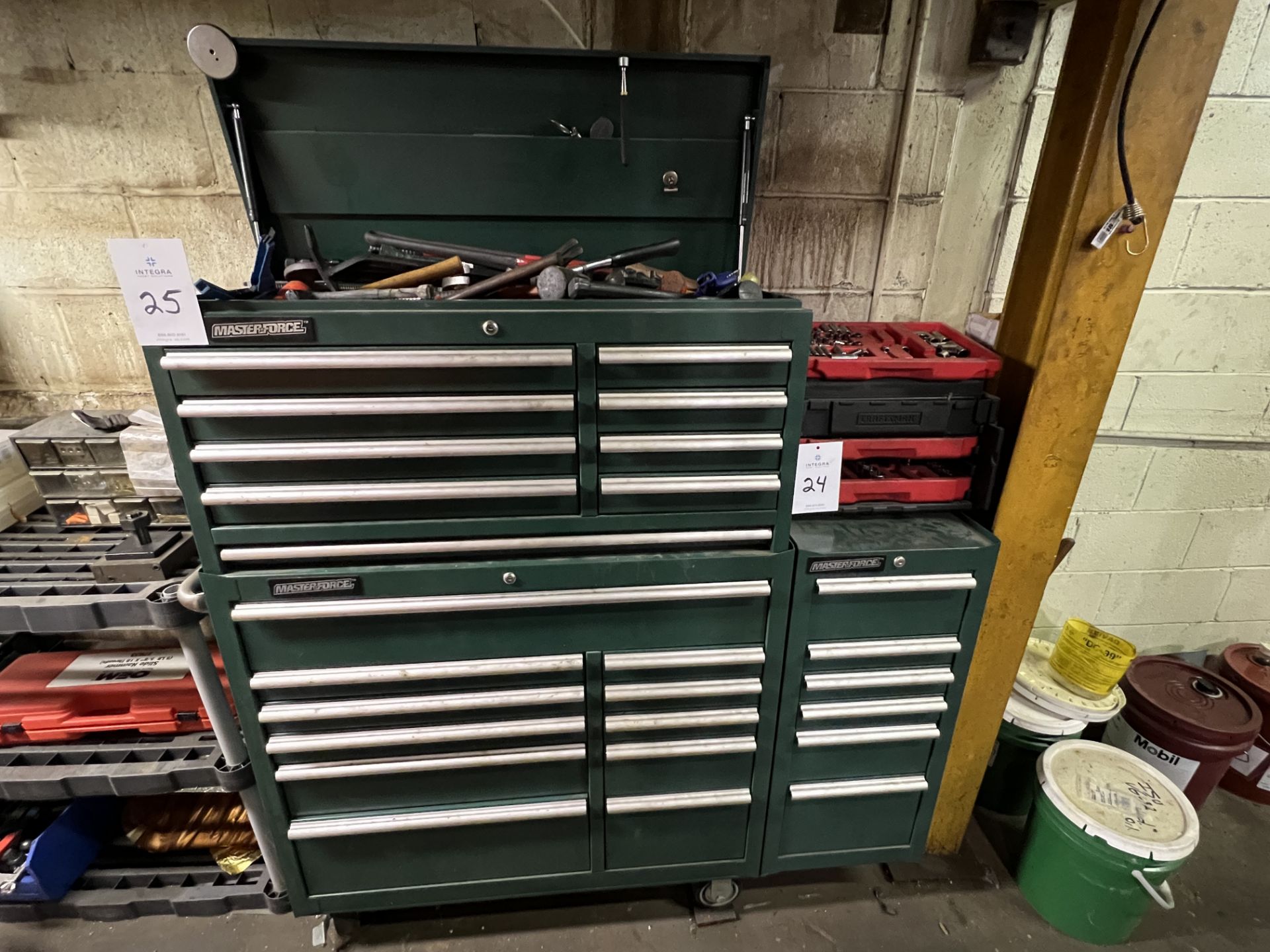 Master Force Rolling Tool Box with Side Cabinet